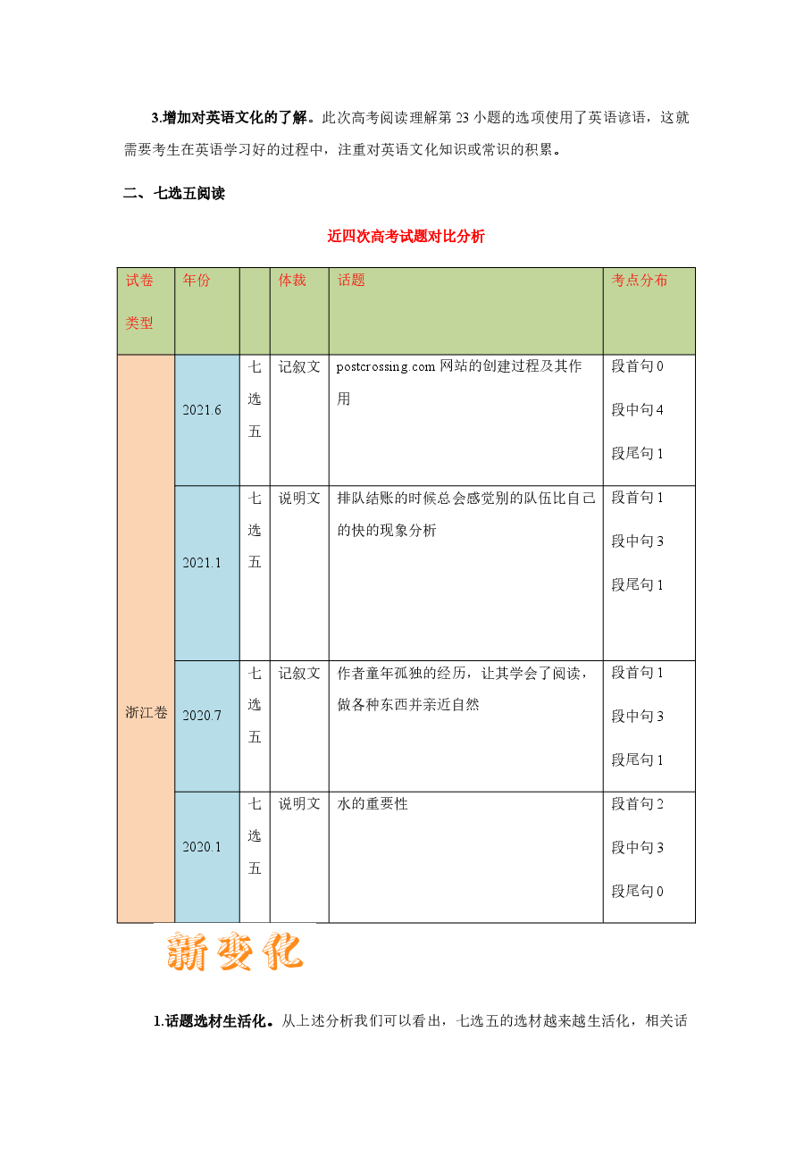 2021年6月浙江卷(试卷点评).docx,第4页预览