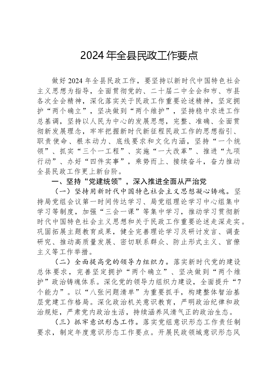 2024年全县民政工作要点.docx,第1页预览
