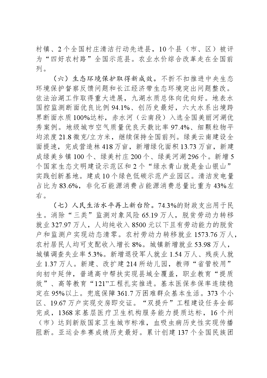 2024年云南省人民政府工作报告.docx,第4页预览