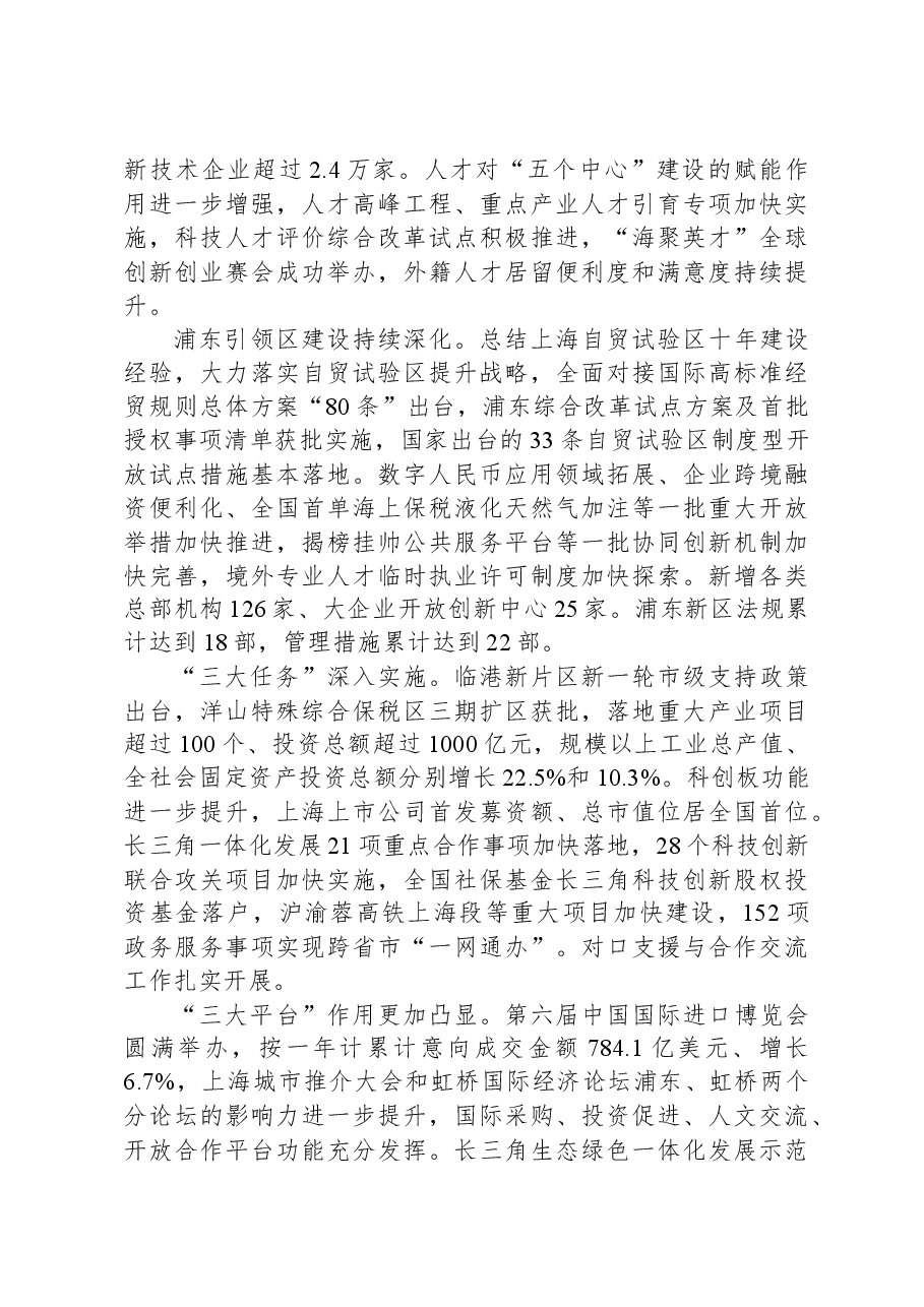 2024年上海市政府工作报告.docx，第3页预览