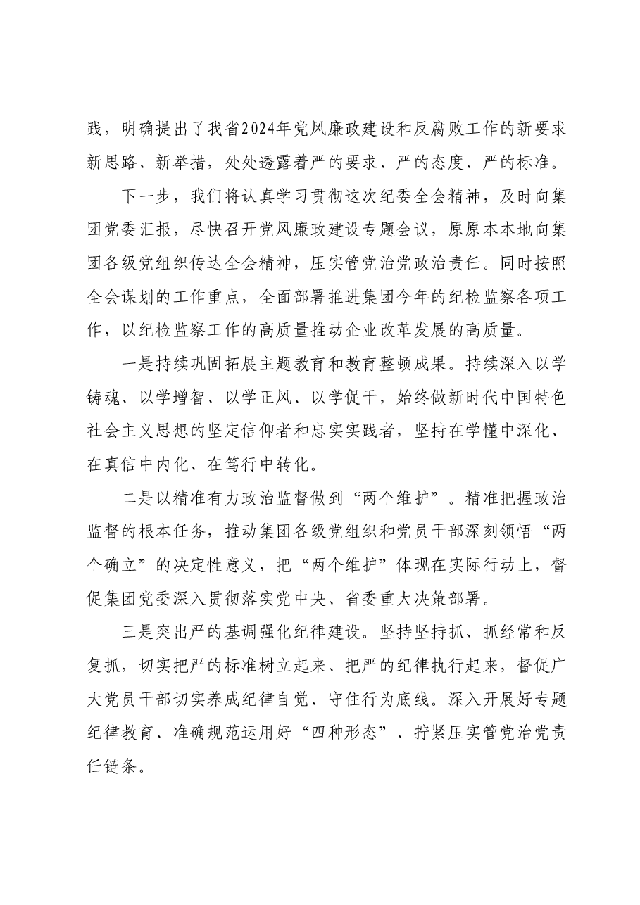 集团纪委书记参加纪委全会分组讨论发言提纲.doc,第3页预览