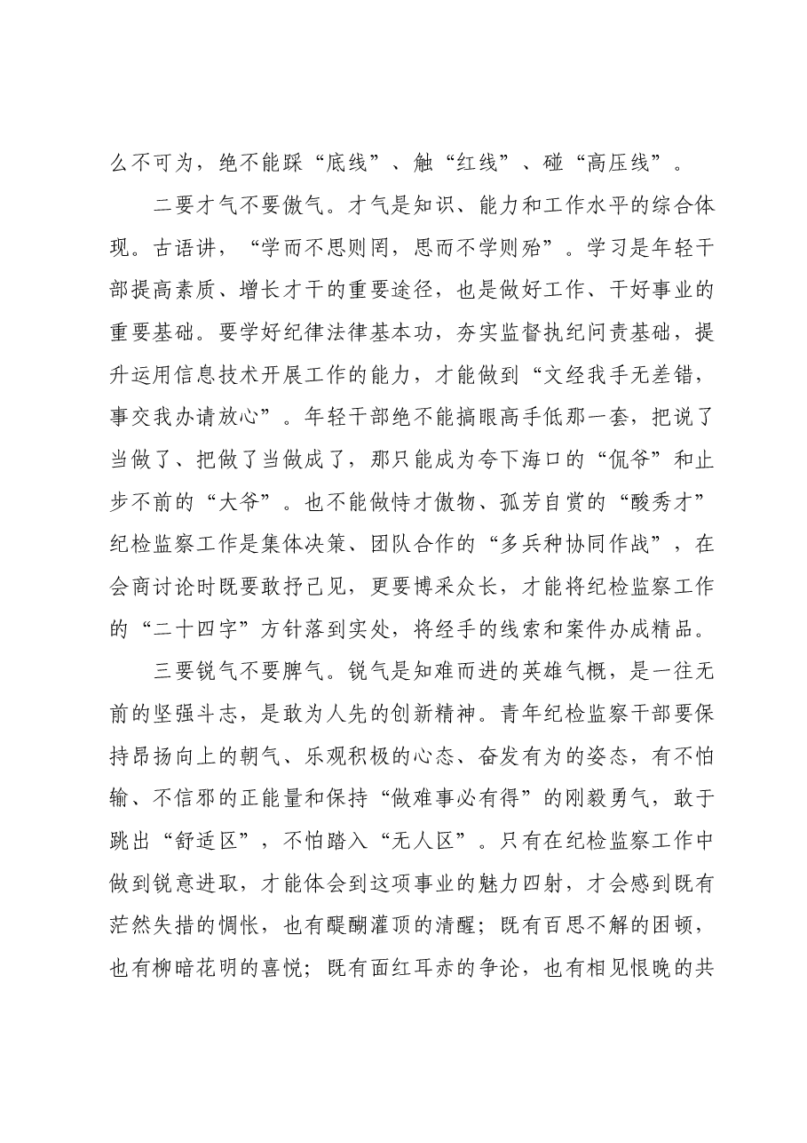 交流发言:永葆“四气” 争做新时代纪检铁军.doc,第2页预览