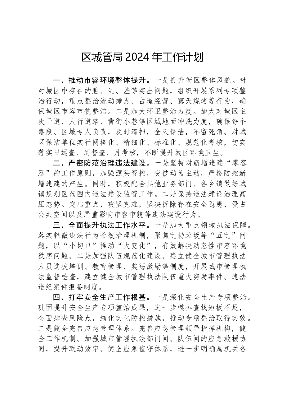区城管局2024年工作计划.docx，第1页预览