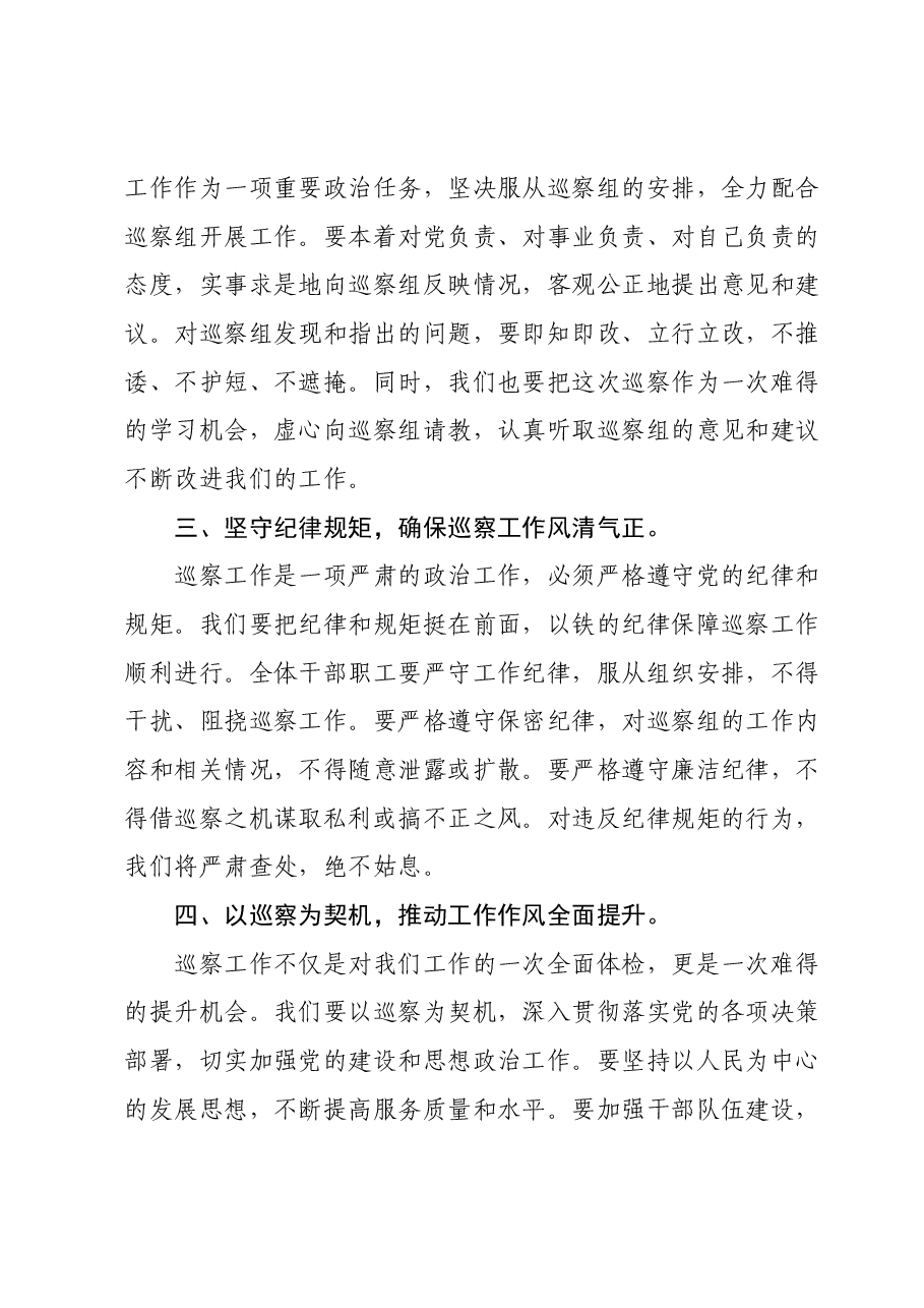 镇迎接市委巡察组检查表态发言.docx,第2页预览
