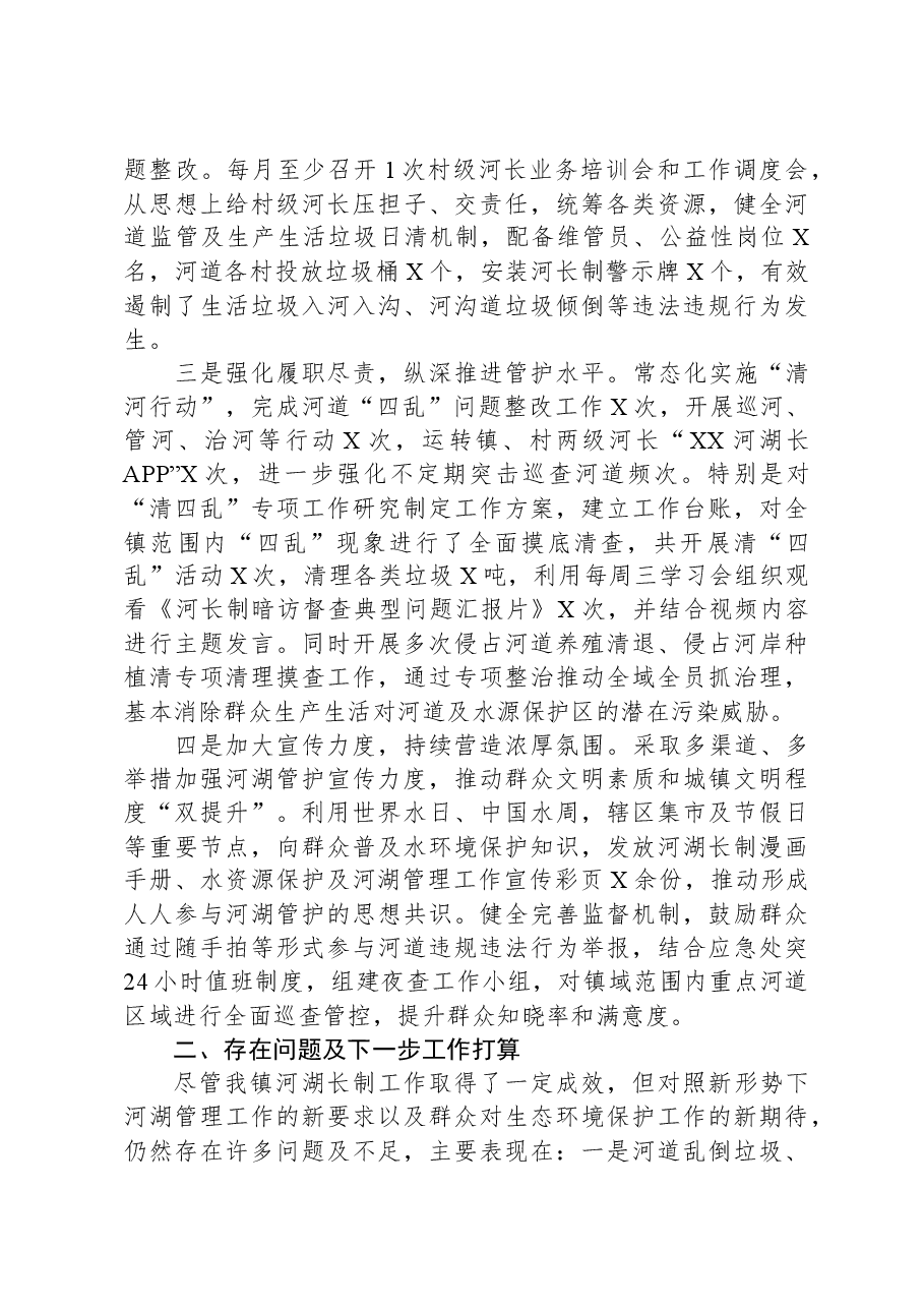 镇2023年河湖长制工作述职报告.docx,第2页预览