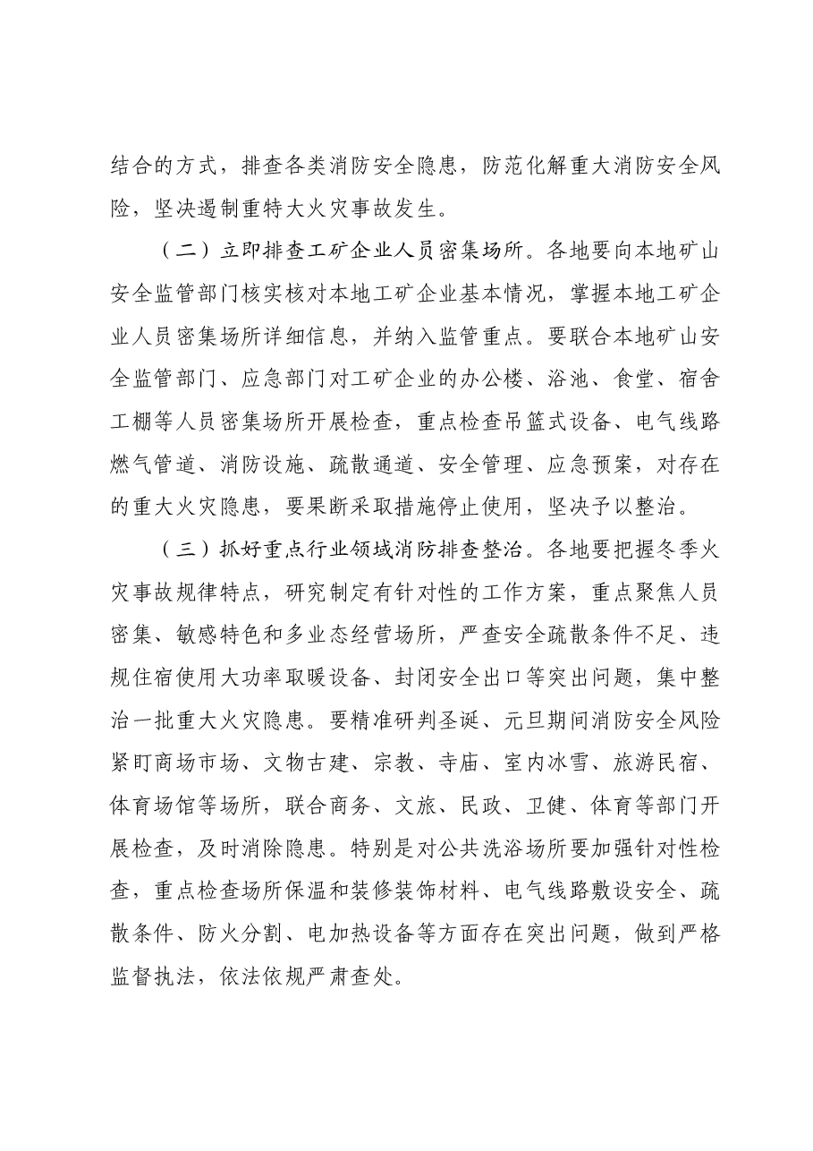 重点领域消防安全隐患排查整治行动方案.docx,第4页预览