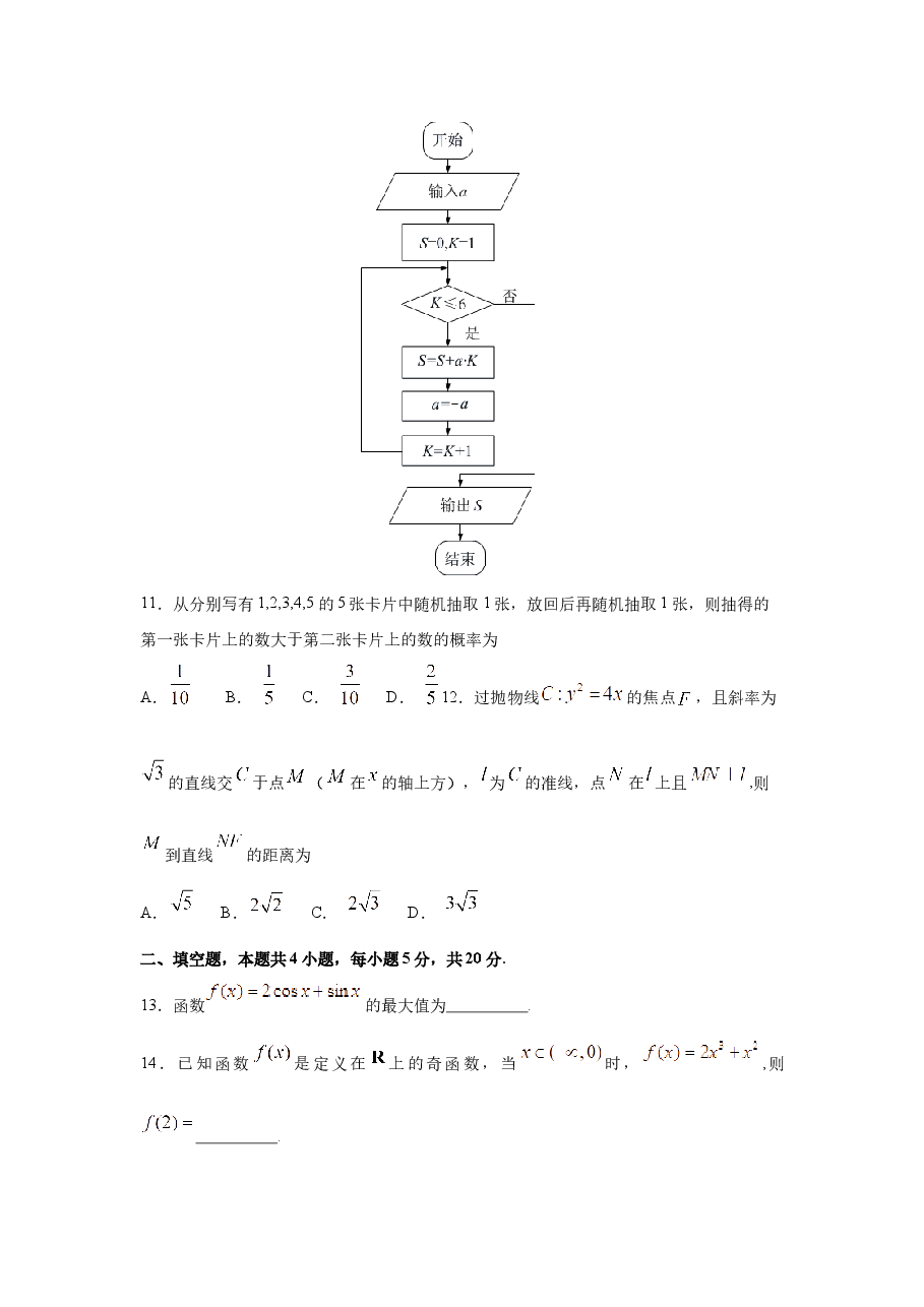 2017年高考文科数学陕西卷试题与答案.docx,第3页预览