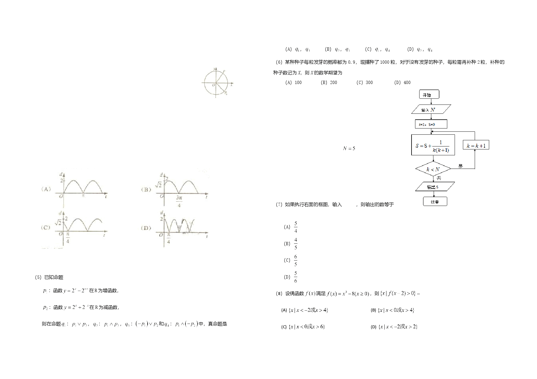 2010年海南省高考数学试题及答案(理科).doc,第2页预览