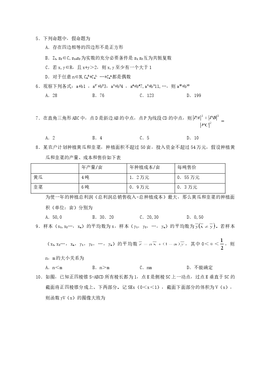 2012年江西高考理科数学试题及答案.doc,第2页预览