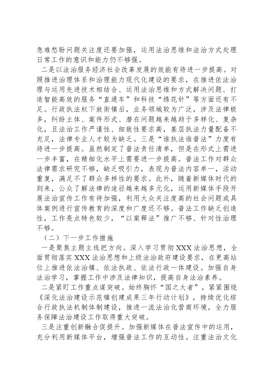 镇长专题述法报告.docx,第3页预览