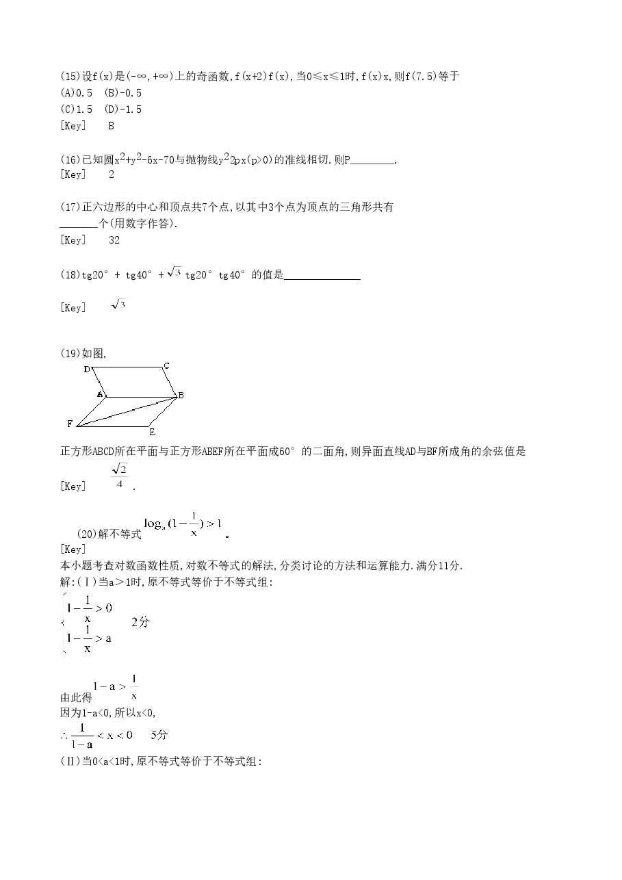 1996年天津高考理科数学真题及答案.doc,第3页预览