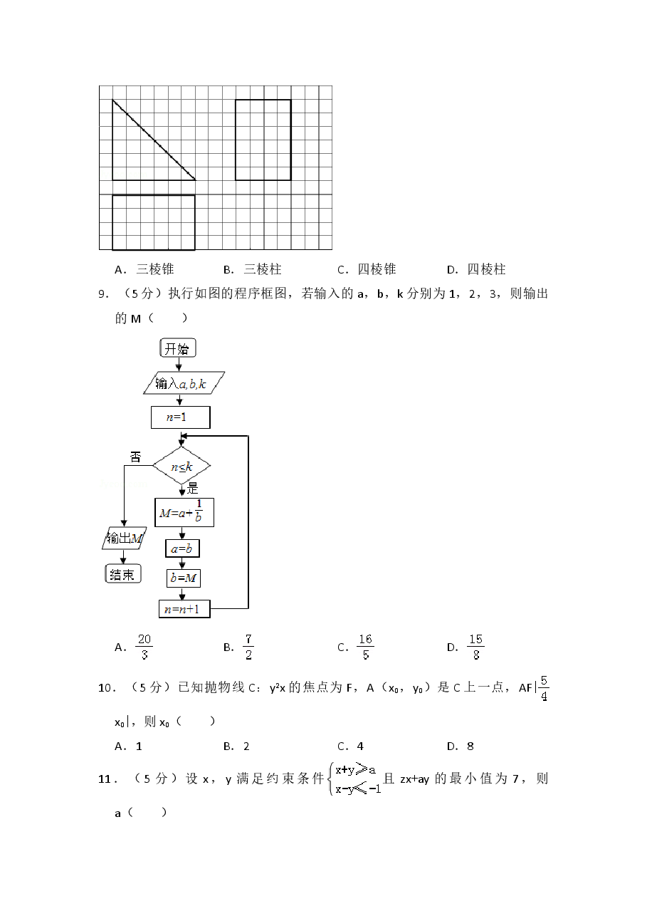 2014年全国统一高考数学试卷(文科)(新课标ⅰ)(含解析版).doc,第2页预览