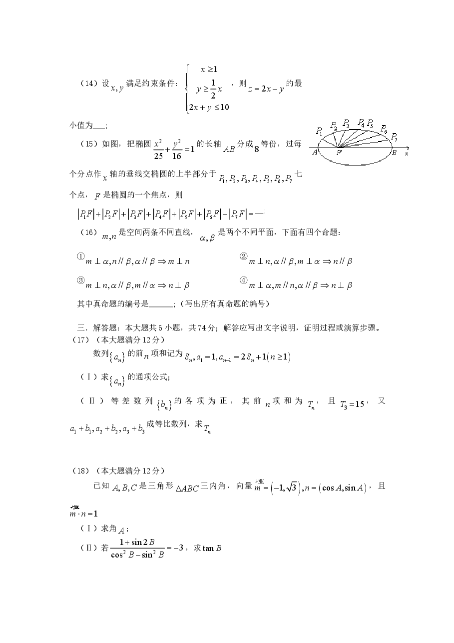 2006年四川高考文科数学真题及答案.doc,第3页预览