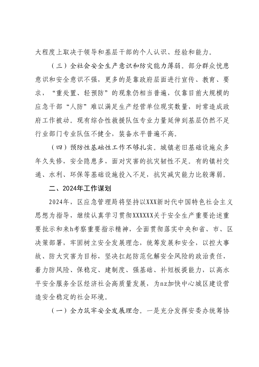 应急管理局局长在全区务虚工作会议上的发言.doc,第2页预览