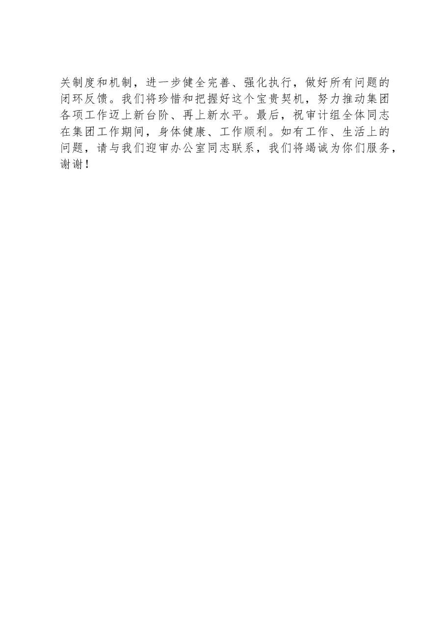 在经济责任审计进点会上的表态发言(集团公司).docx,第2页预览