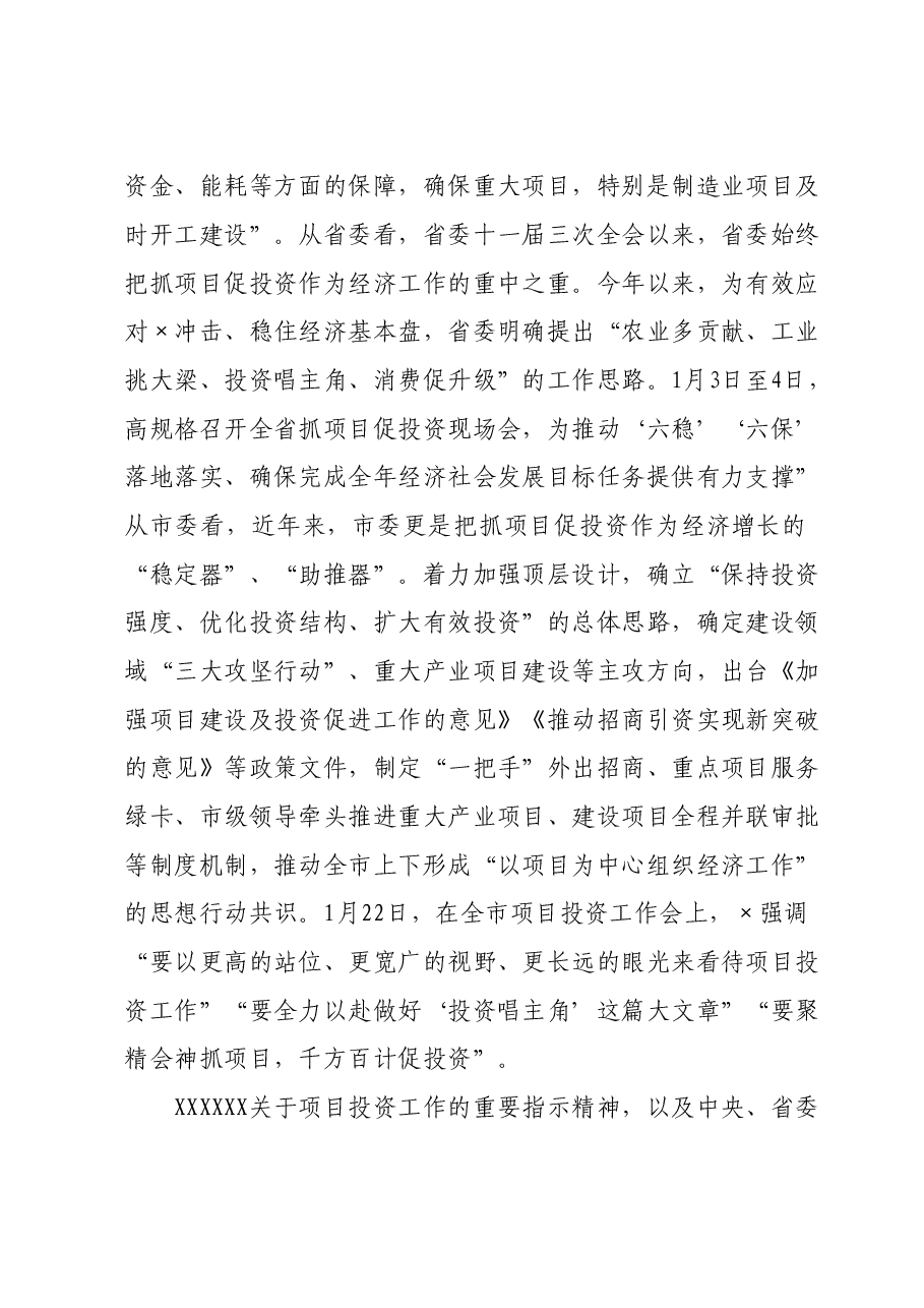 在项目投资工作大会上的讲话.doc，第2页预览