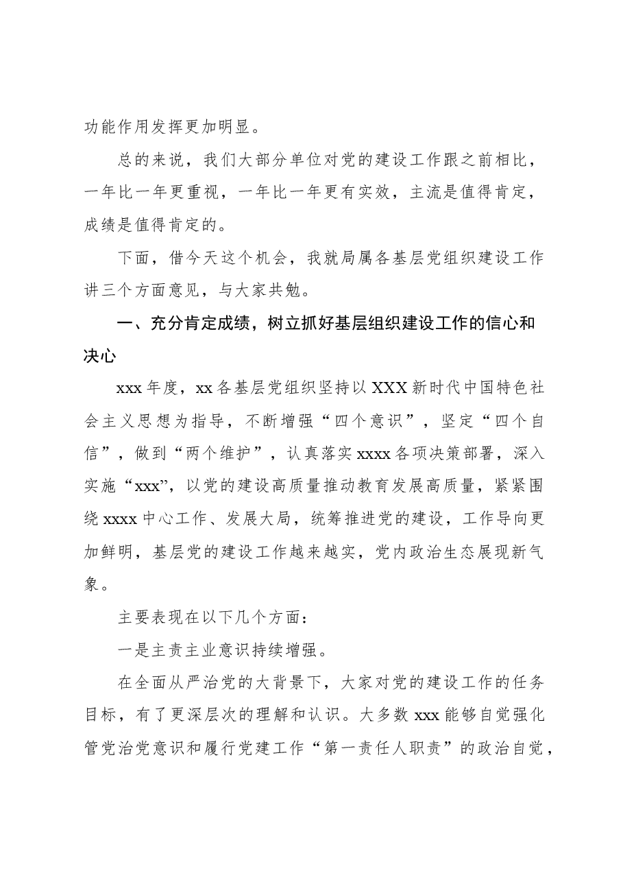 在基层党组织述职评议会上的讲话.docx，第2页预览