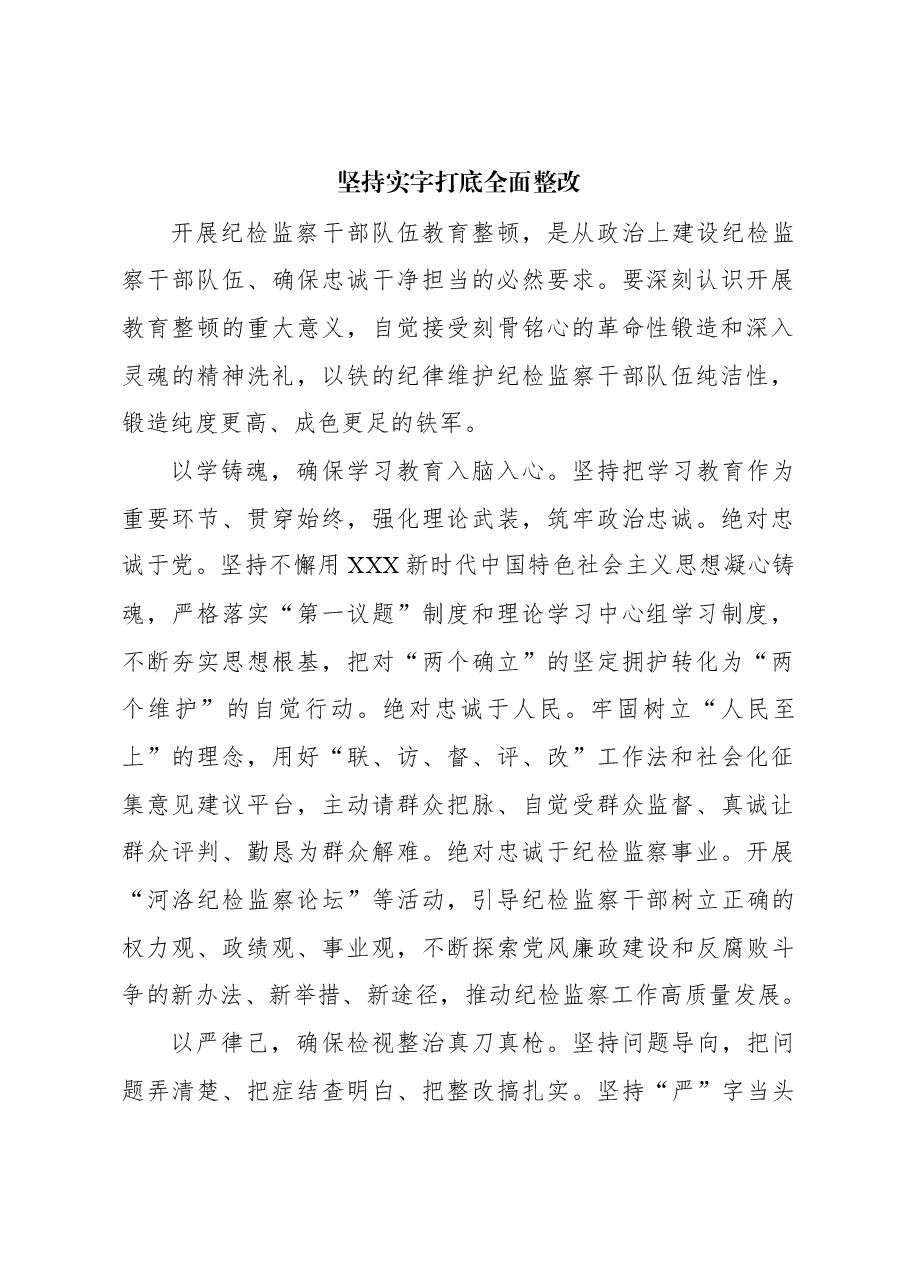 纪检监察干部队伍教育整顿工作心得体会材料汇编(16篇).docx,第3页预览
