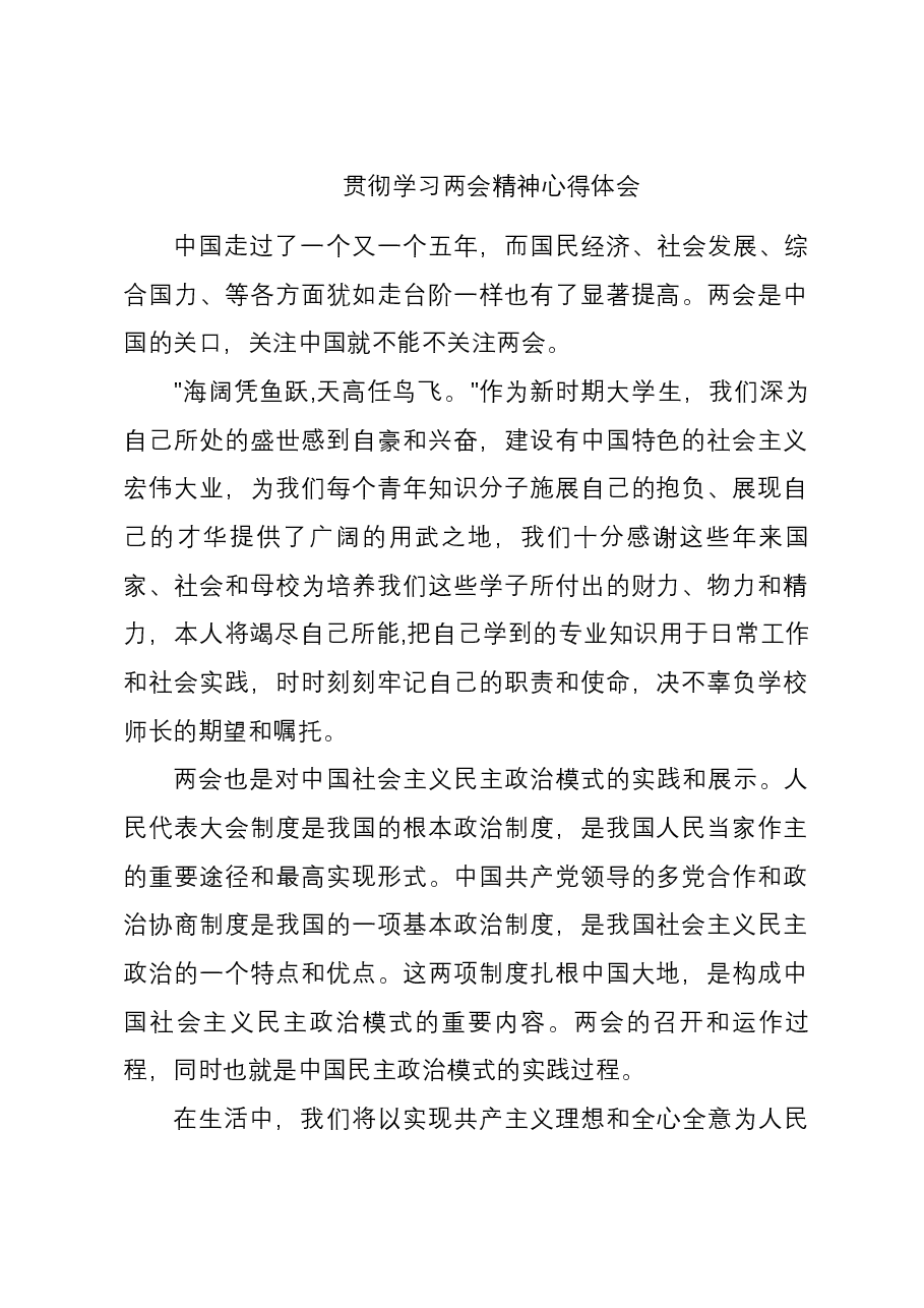 贯彻学习2024年两会精神心得体会.docx,第1页预览