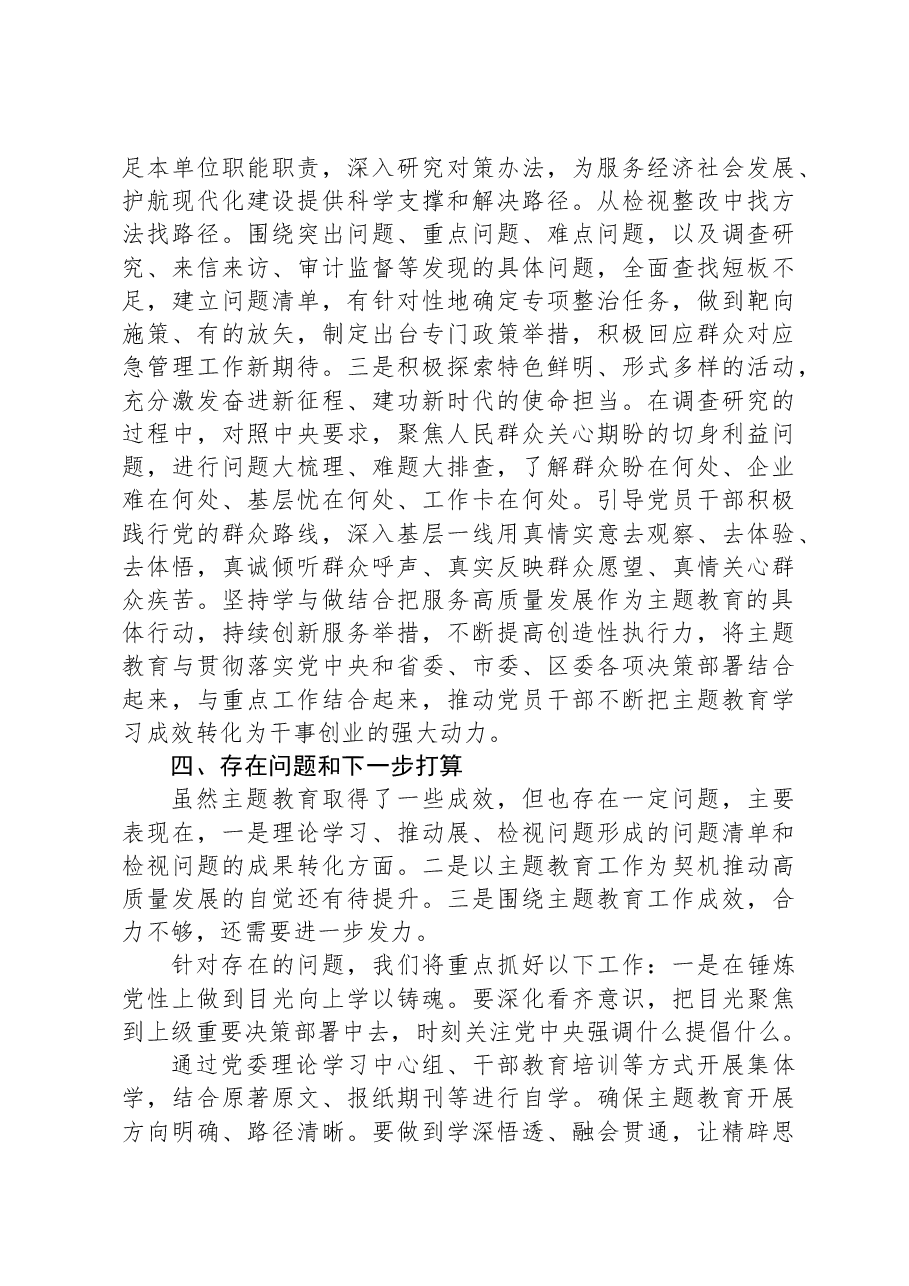 X区应急管理局主题教育工作总结.docx,第3页预览