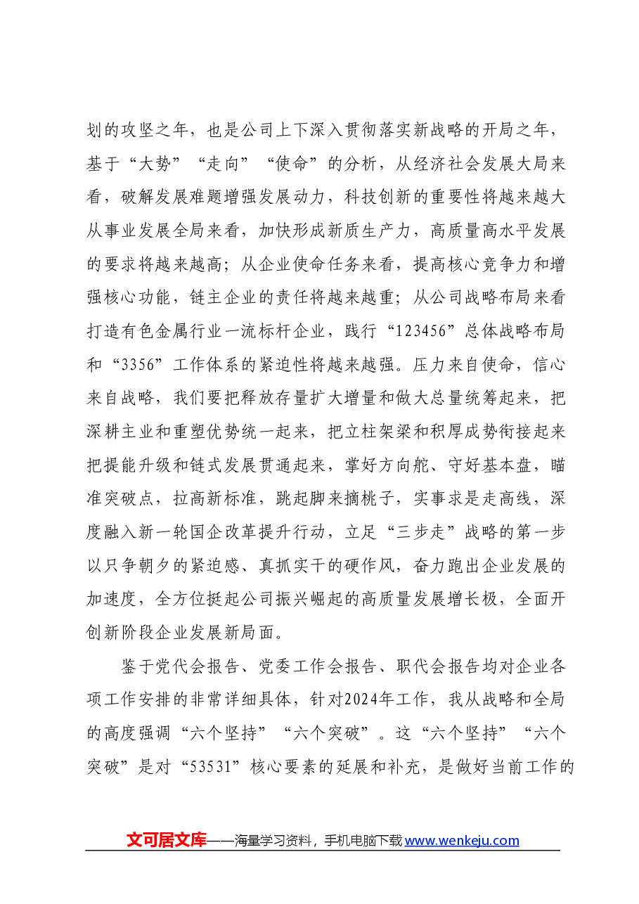 党委书记、董事长在集团职代会上的讲话.docx,第3页预览