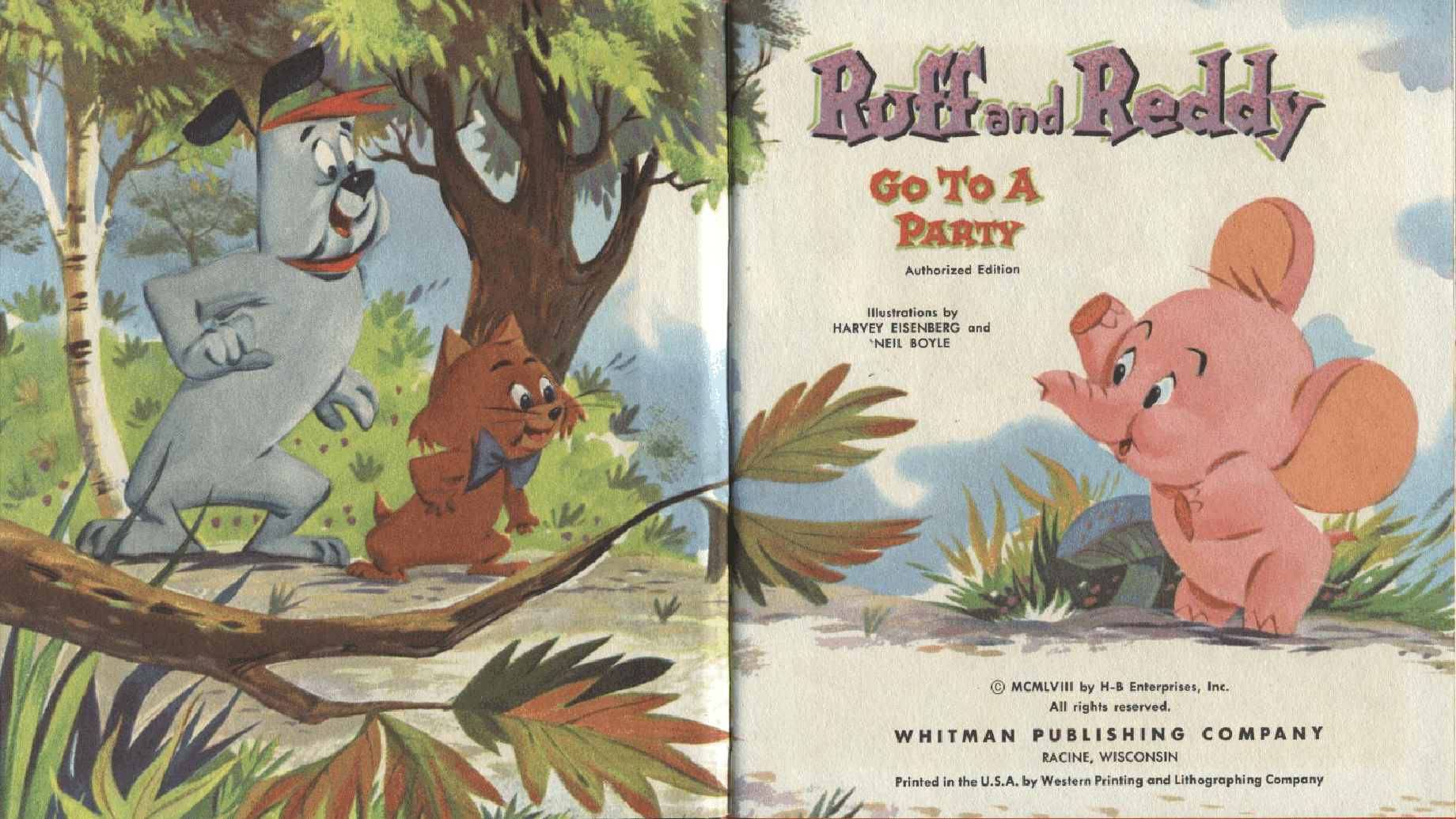 Tell-A-Tale #2567 (2608 on book) - Ruff and Reddy Go To A Party (1958) (ComiCrazys).pdf,第2页预览