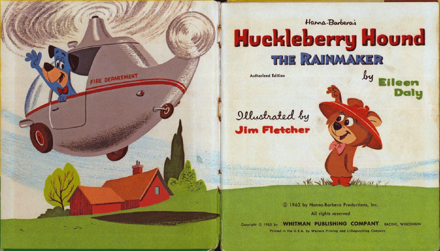 Tell-A-Tale #2611 - Hanna-Barbera's Huckleberry Hound - The Rainmaker.pdf,第2页预览