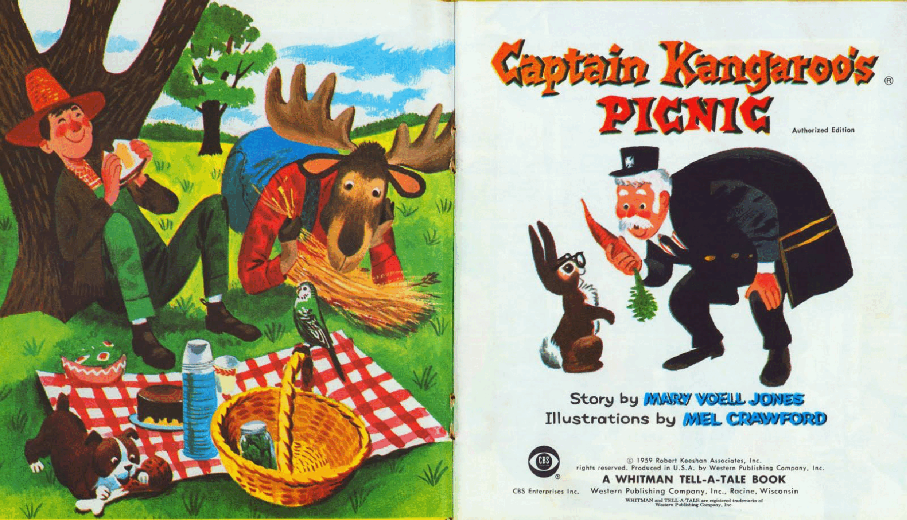 Tell-A-Tale 2610 - Captain Kangaroo's Picnic (1959) (goldengems).pdf,第2页预览