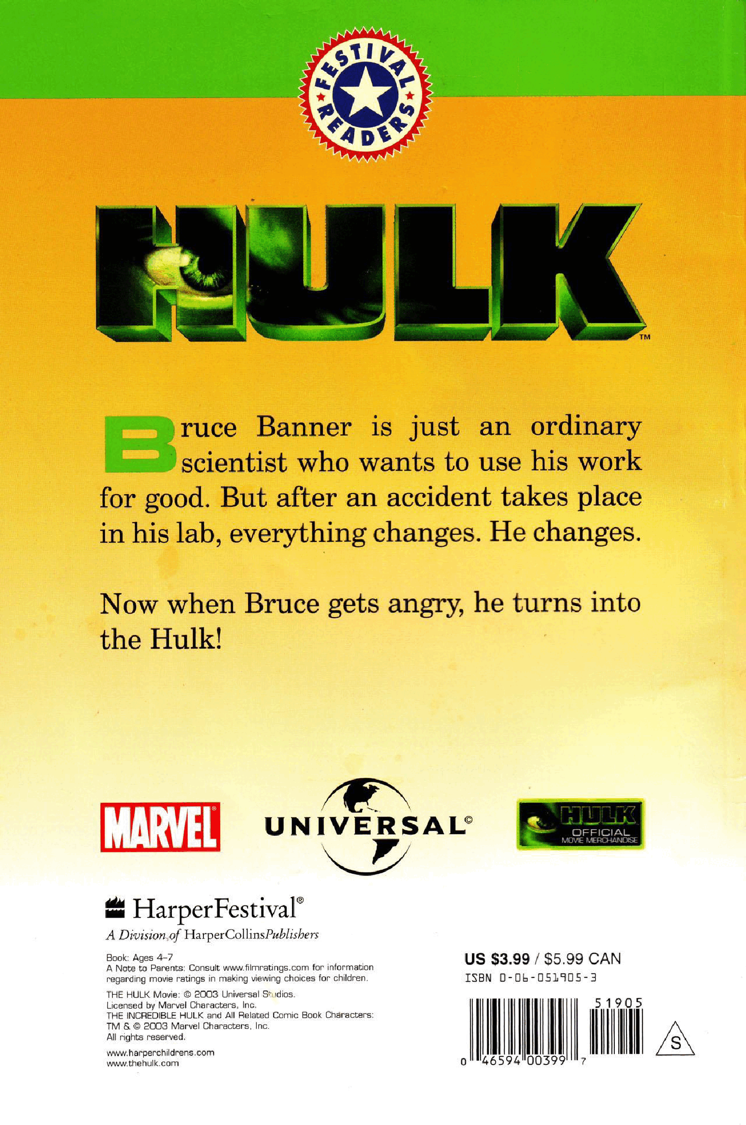 The Hulk - I am The Hulk(2003-Harper Festival Reader-c2c-getfreedregs).pdf,第2页预览