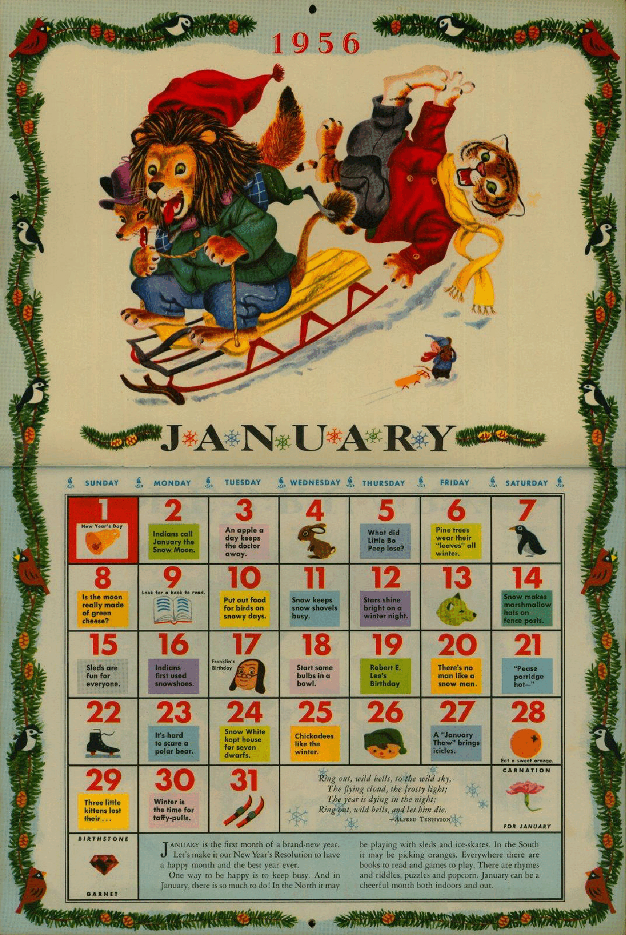 The Golden Calendar 1956 (1955) (Richard Scarry) (goldengems).pdf，第2页预览