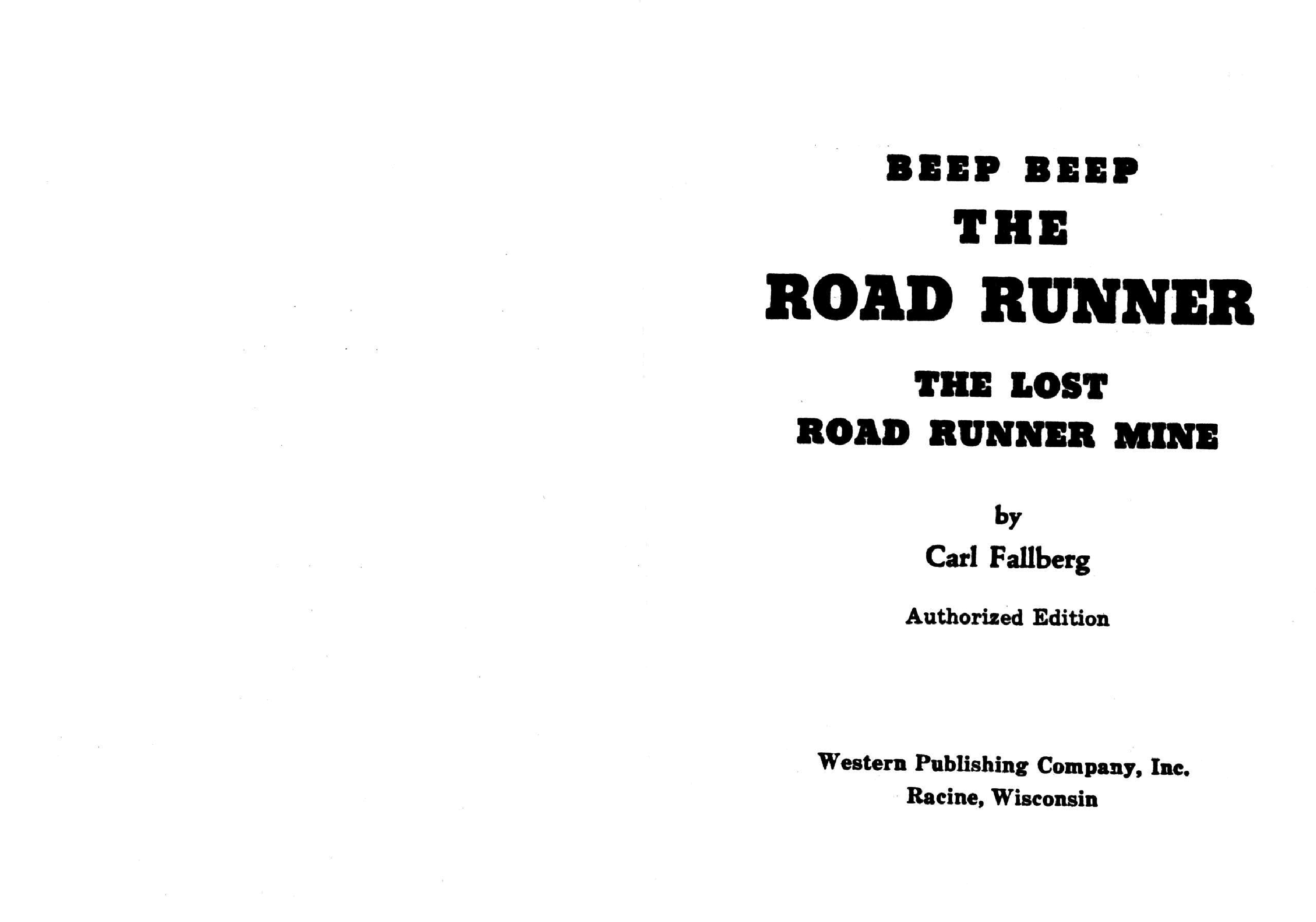 The Road Runner - The Lost Road Runner Mine(1975)(Whitman Little Big Book).pdf,第4页预览