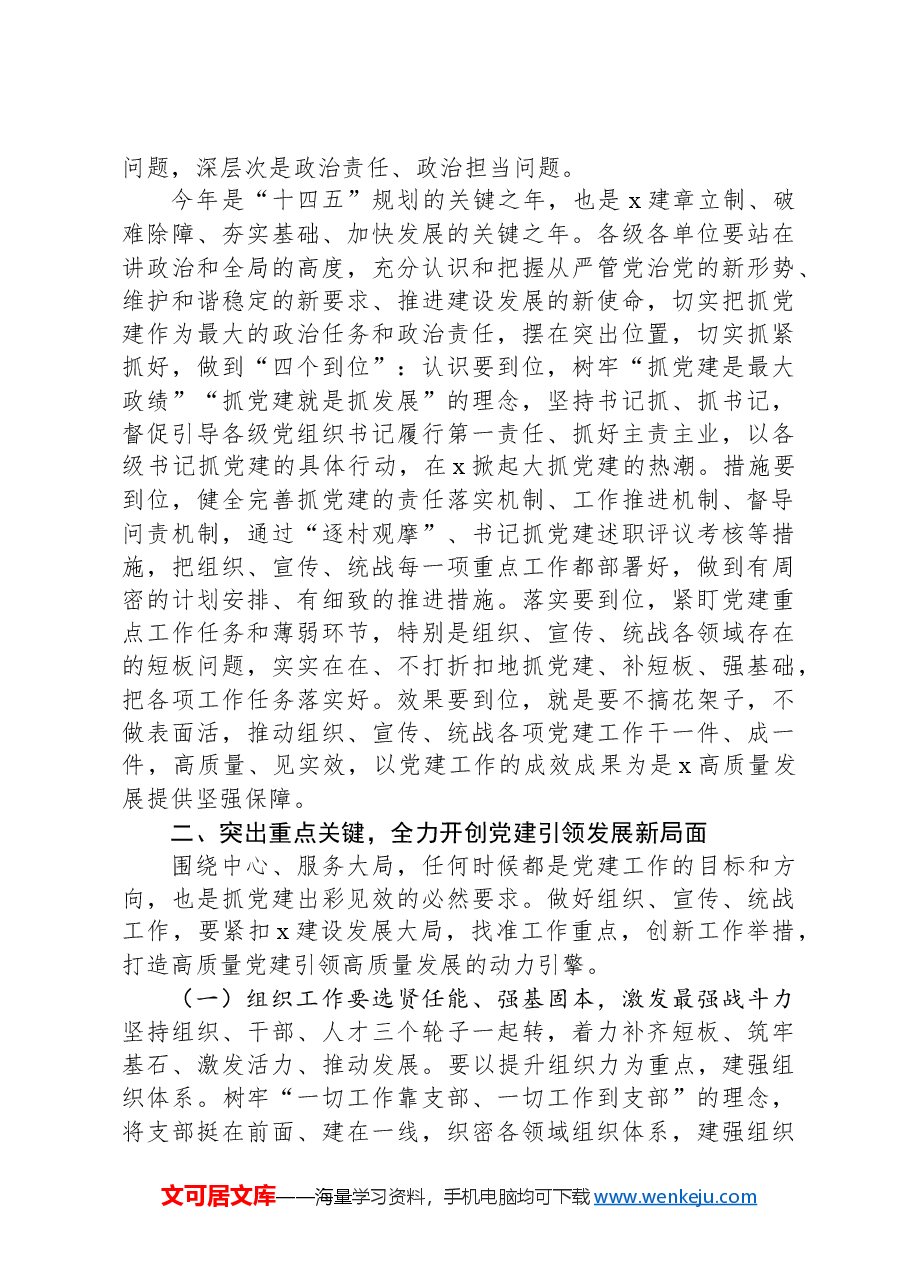 在2024年全区党的建设工作会议上的讲话.docx，第3页预览