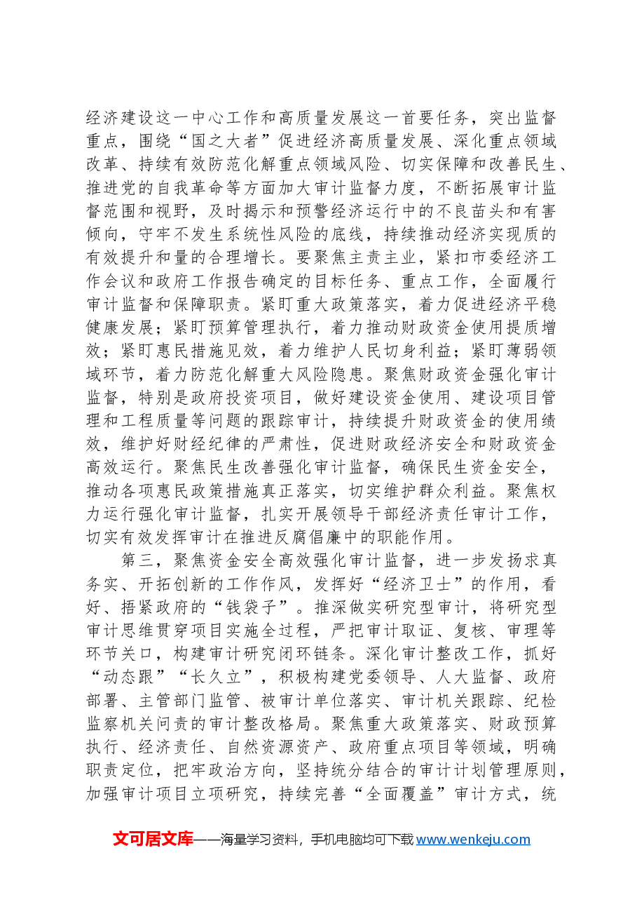 在2024年审计工作会议上的讲话提纲.docx,第3页预览