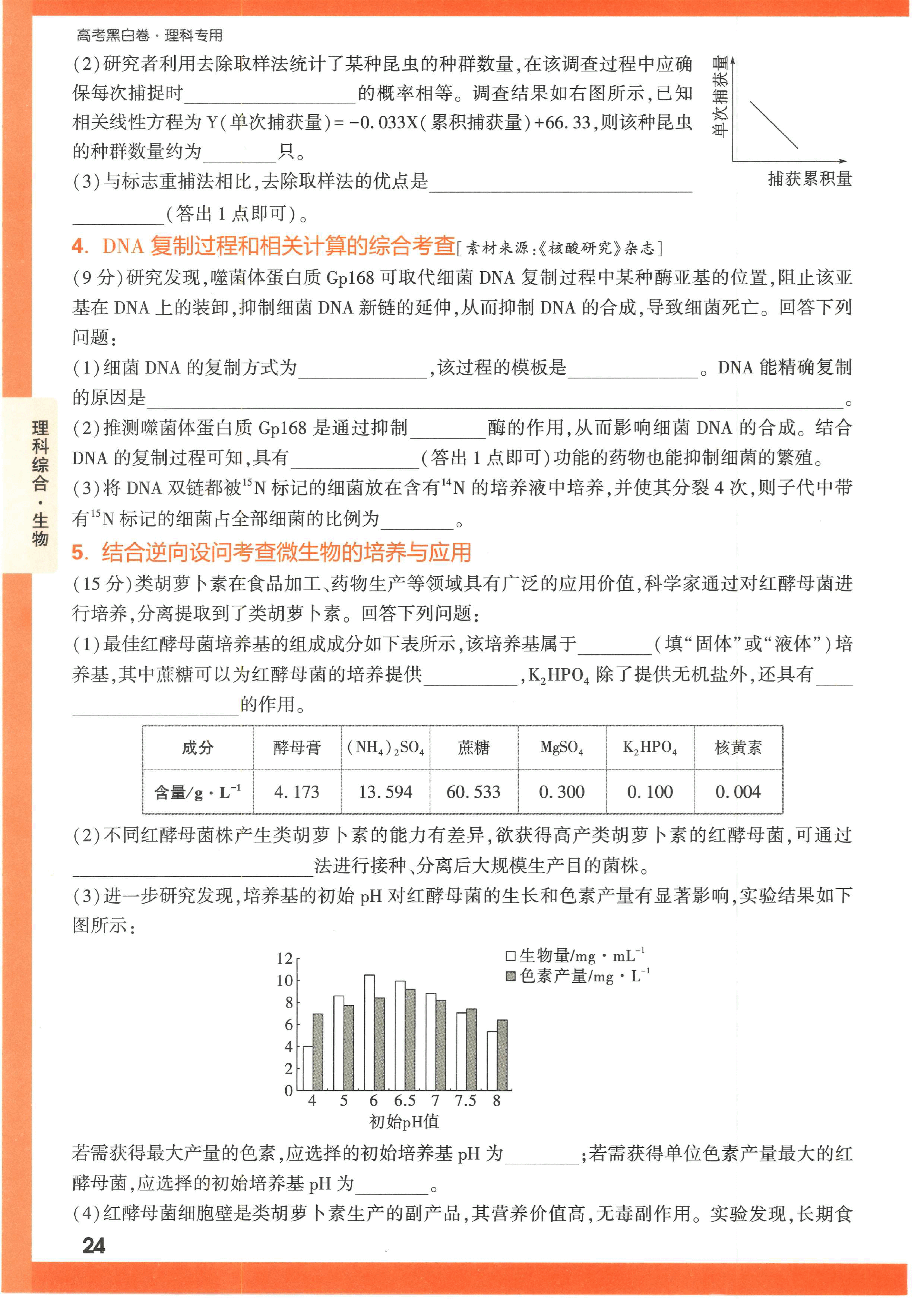 【23押题卷丨黑白卷丨老教材】理综高考新考法专练.pdf,第4页预览