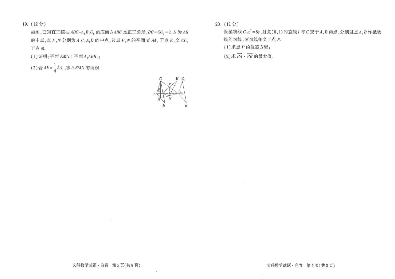 【2022年】高考押题卷白文数.pdf,第3页预览