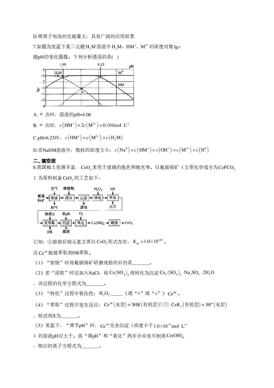 【2022年】高考押题卷2022届高考化学精创预测卷 全国乙卷.pdf,第3页预览