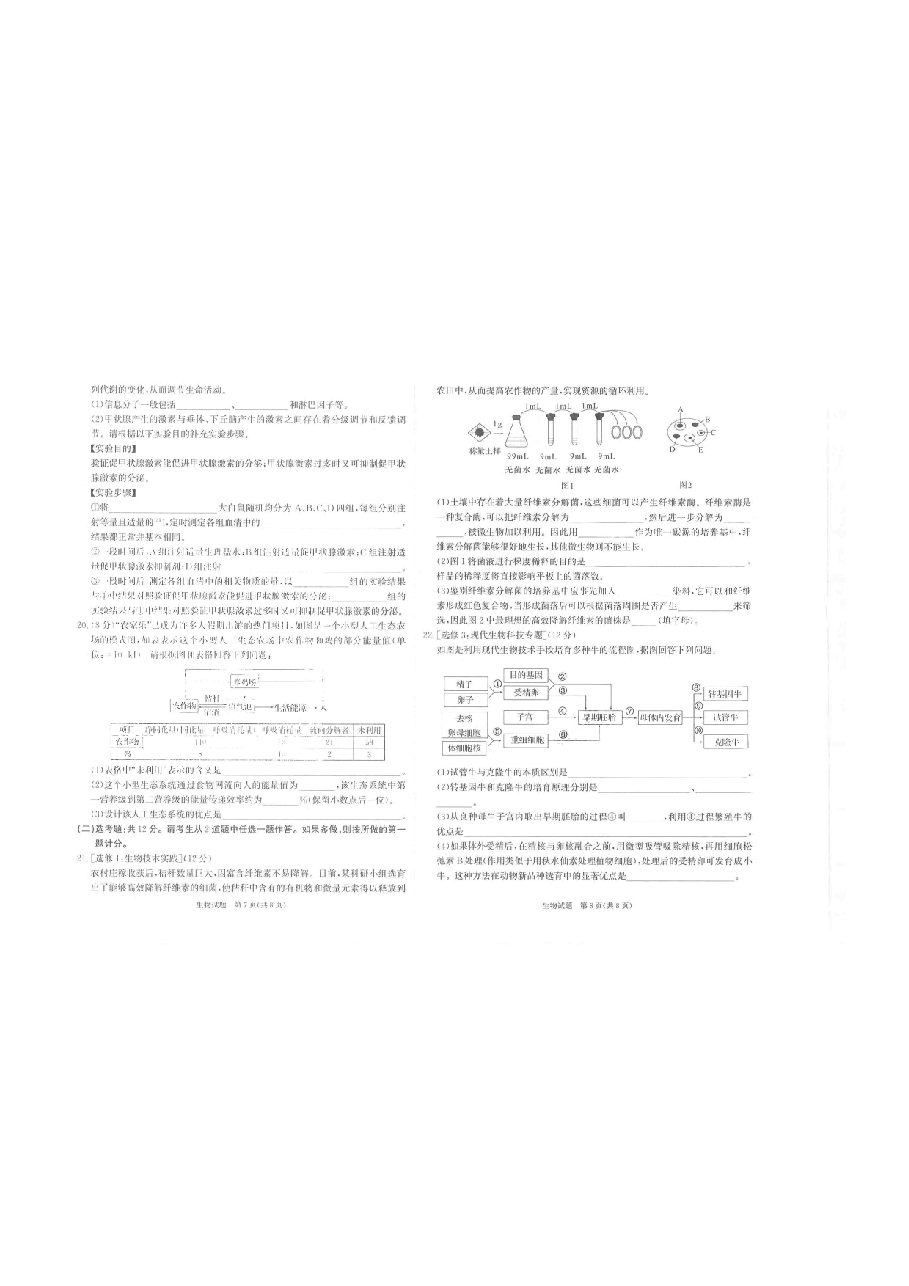 【2022年】高考押题卷生物.pdf,第4页预览