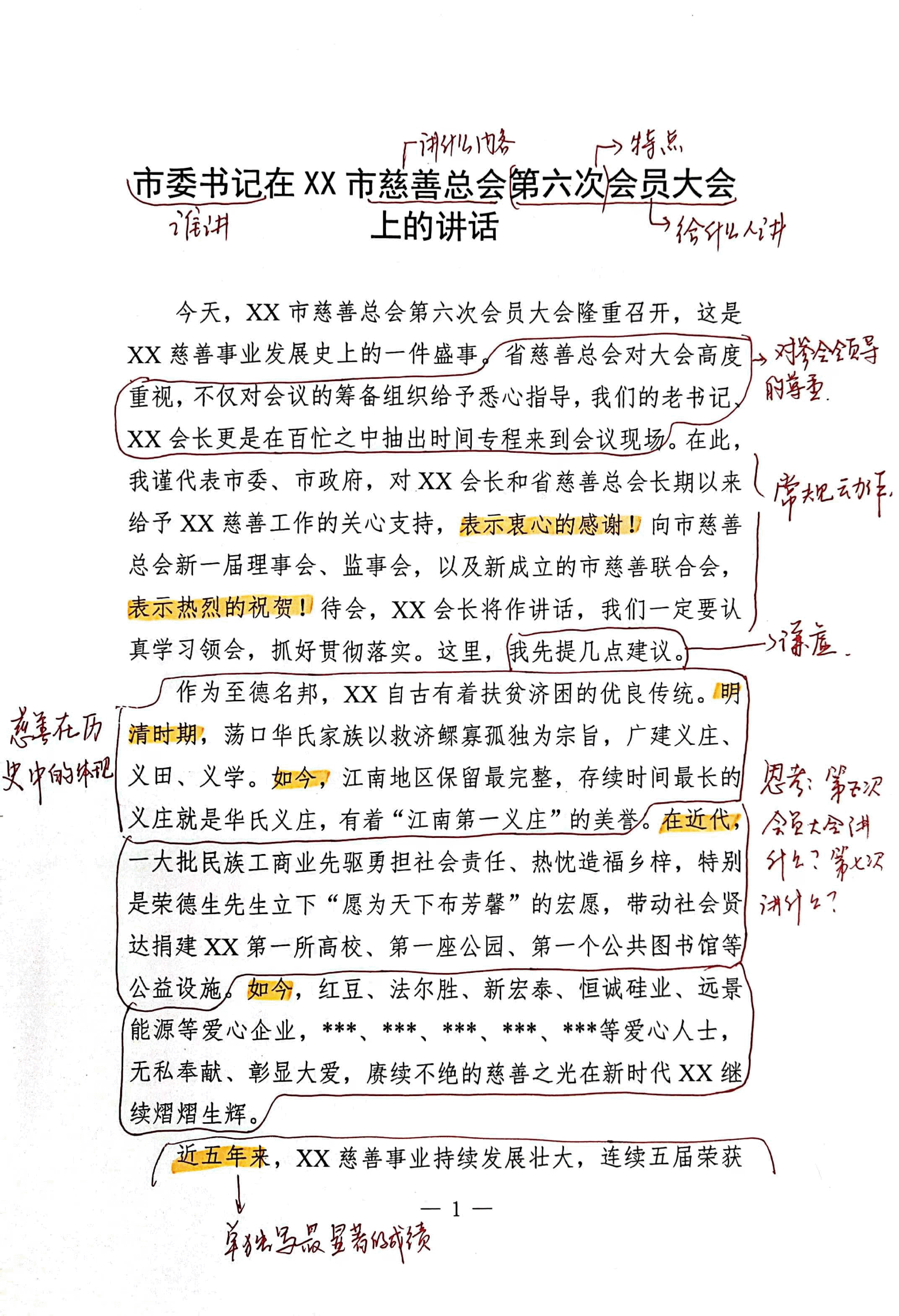 【解析】市委书记在xx市慈善总会第六次会员大会上的讲话.pdf,第1页预览