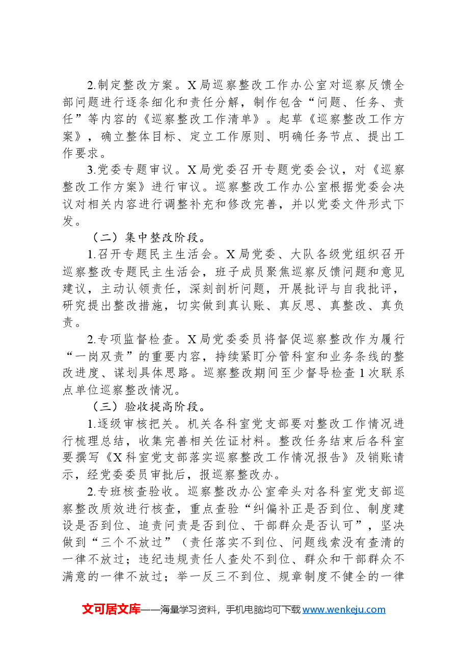 落实党委专项巡察意见整改工作方案.docx,第3页预览