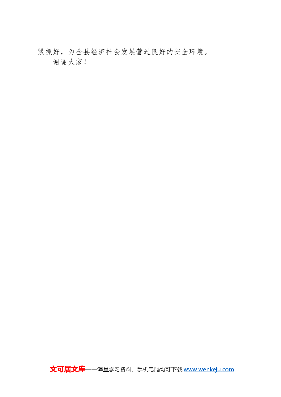 在全县安全生产工作会议上讲话稿.docx,第2页预览
