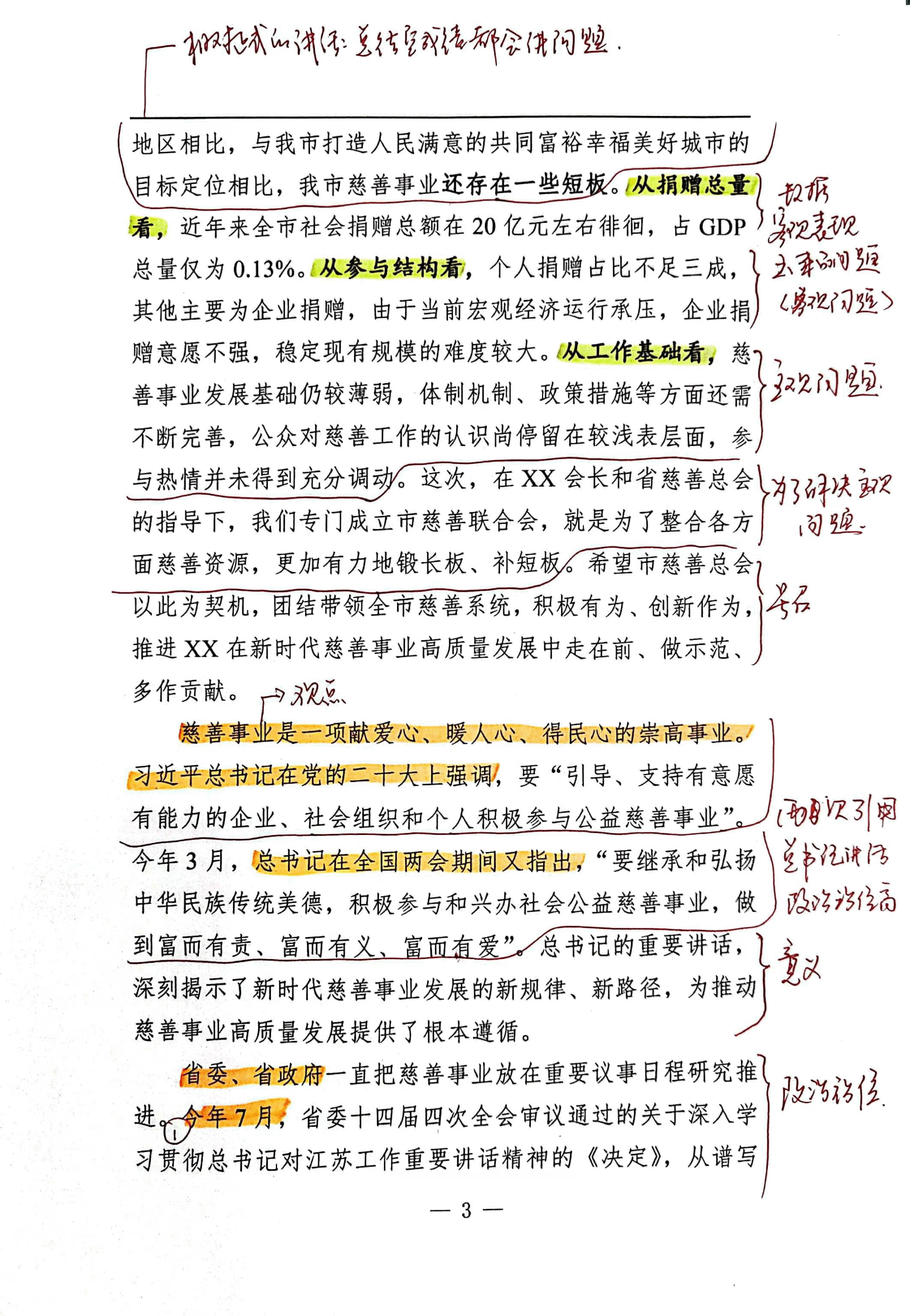 【解析】市委书记在xx市慈善总会第六次会员大会上的讲话.pdf,第3页预览