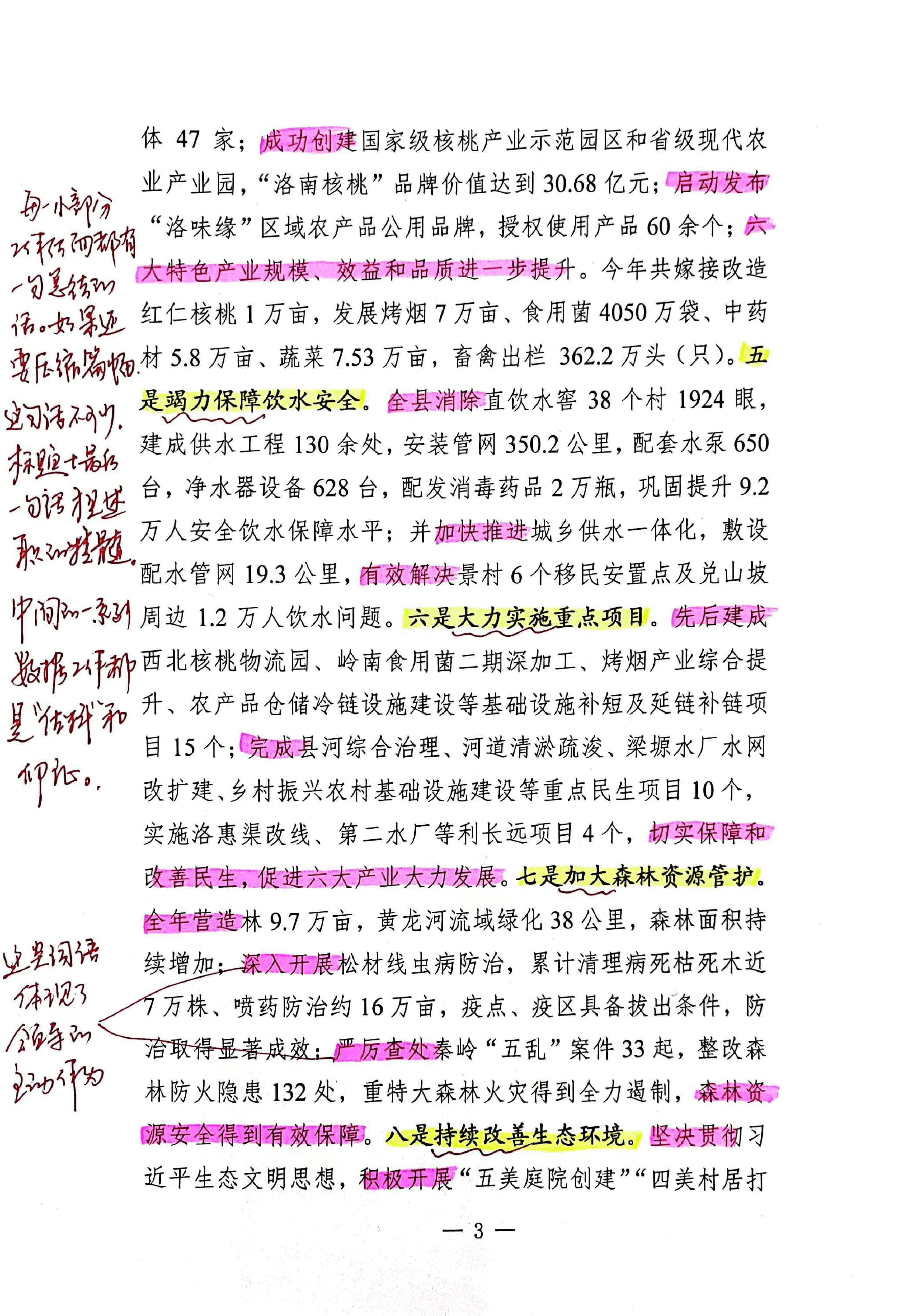 【解析】副县长年度个人述职报告.pdf,第3页预览