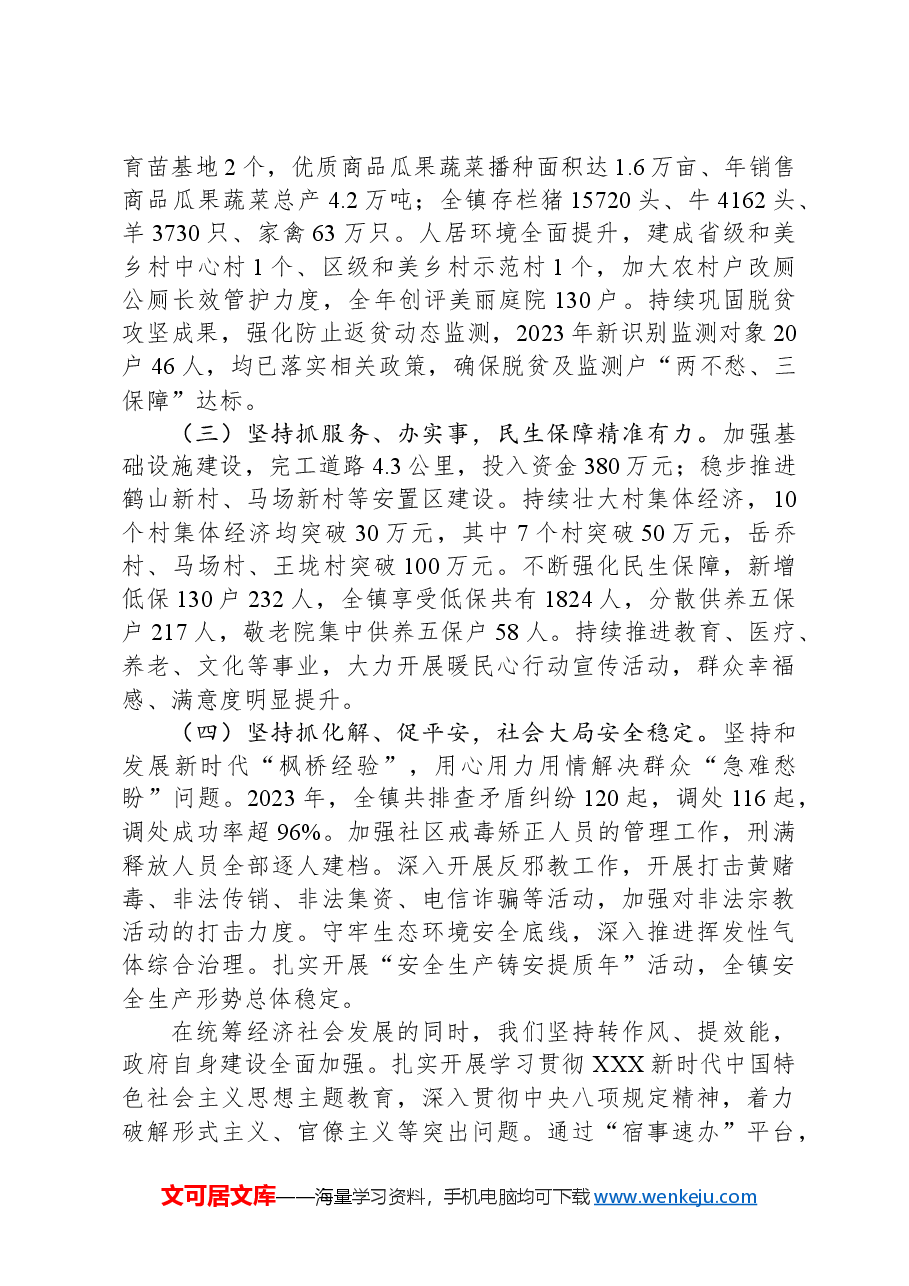 2024年顺河镇政府工作报告.docx,第2页预览