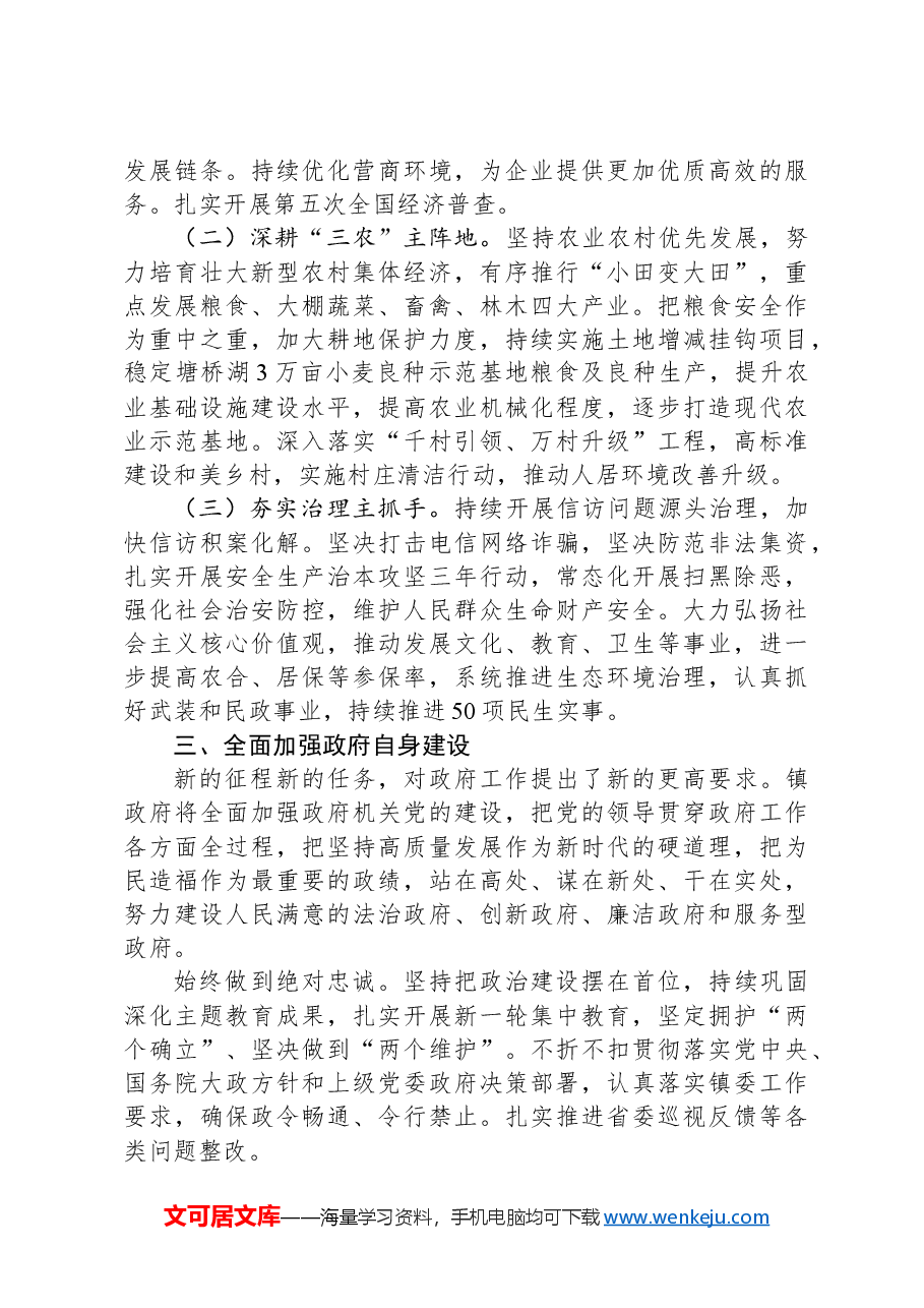 2024年顺河镇政府工作报告.docx,第4页预览