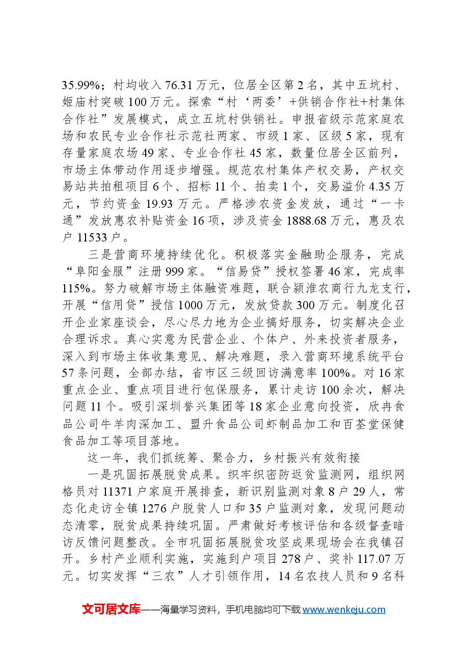 2024年九龙镇政府工作报告.docx，第2页预览