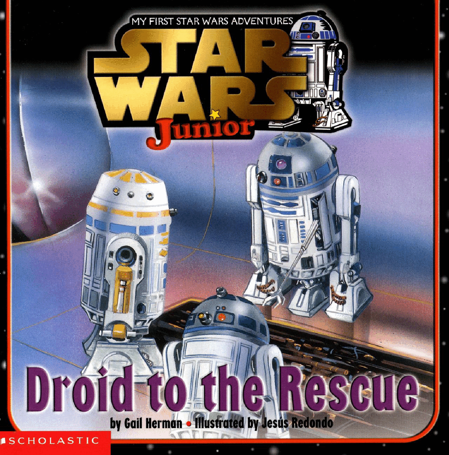 Star Wars Junior Droid To The Rescue (Scholastic) (2000) (plaristes-stefcuk).pdf,第1页预览