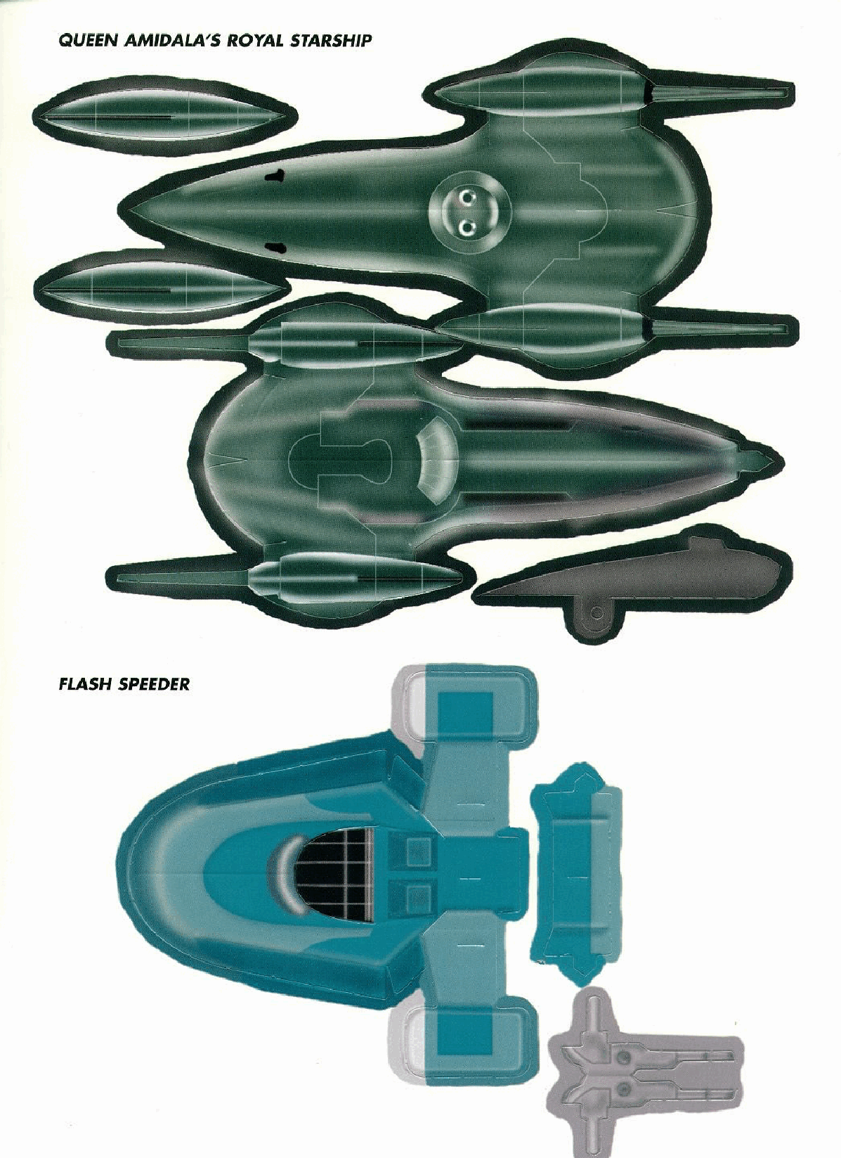 Star Wars Episode 1 - Micro Vehicle Punch Outs (Random House) (1999).pdf,第3页预览