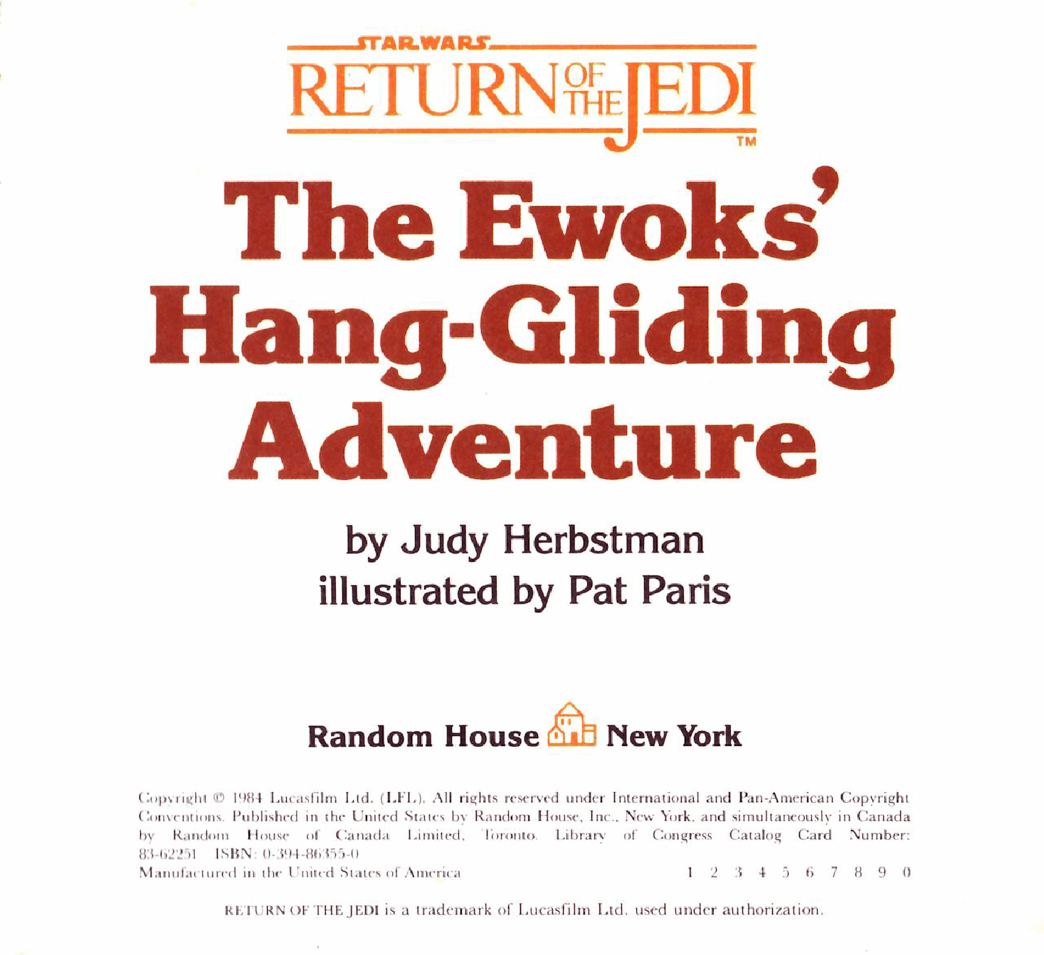 Star Wars - The Ewoks Hang-Gliding Adventure (Random House) (1984) (stefcuk).pdf,第2页预览