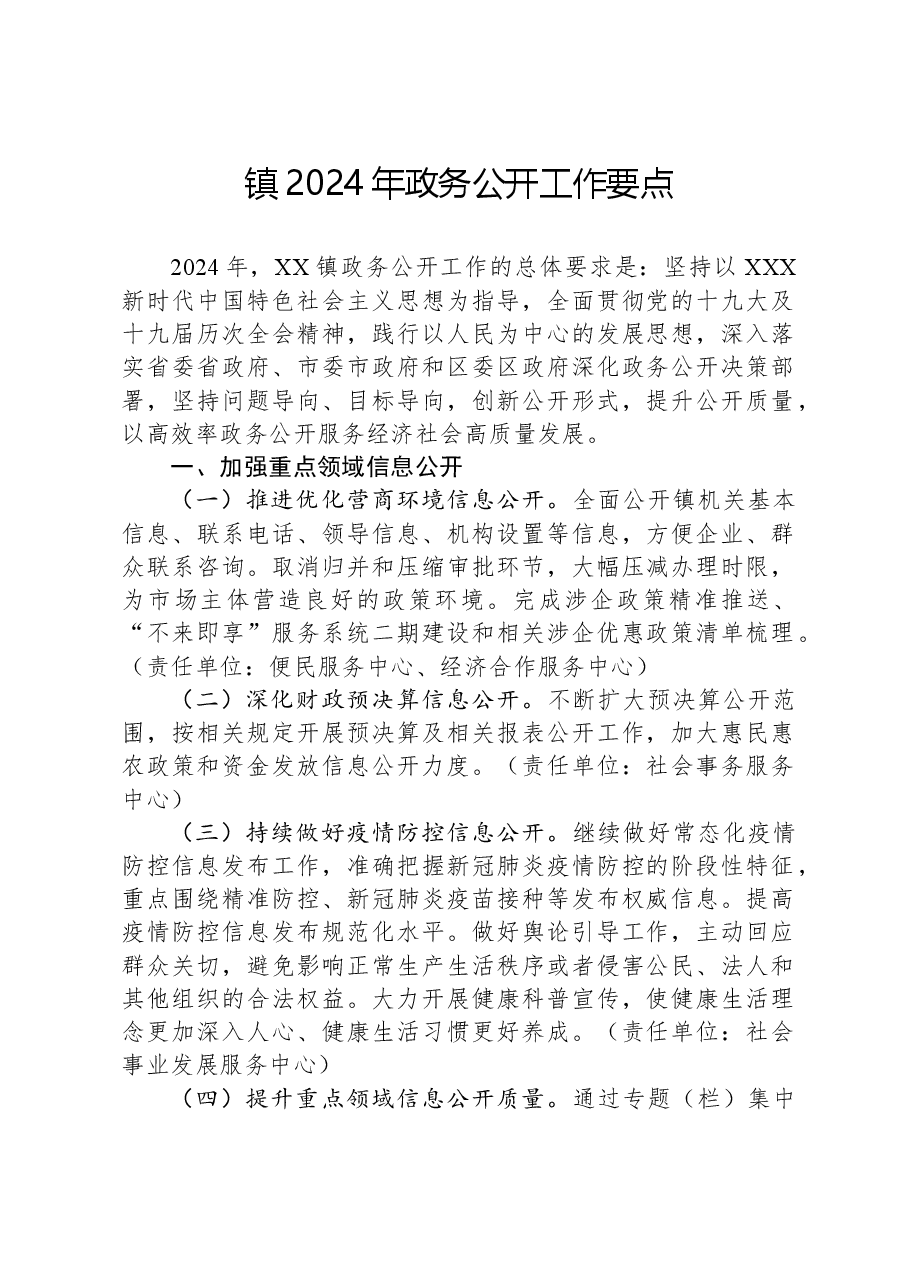 镇2024年政务公开工作要点.docx，第1页预览