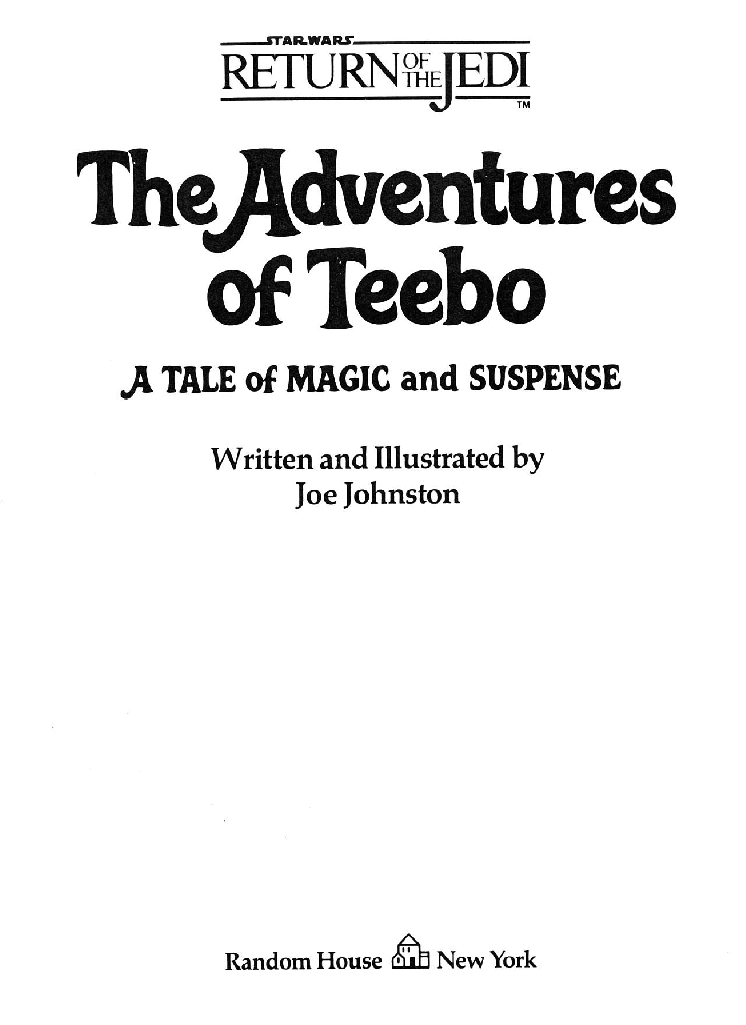 Star Wars - The Adventures of Teebo (Random House) (1984) (stefcuk).pdf，第2页预览